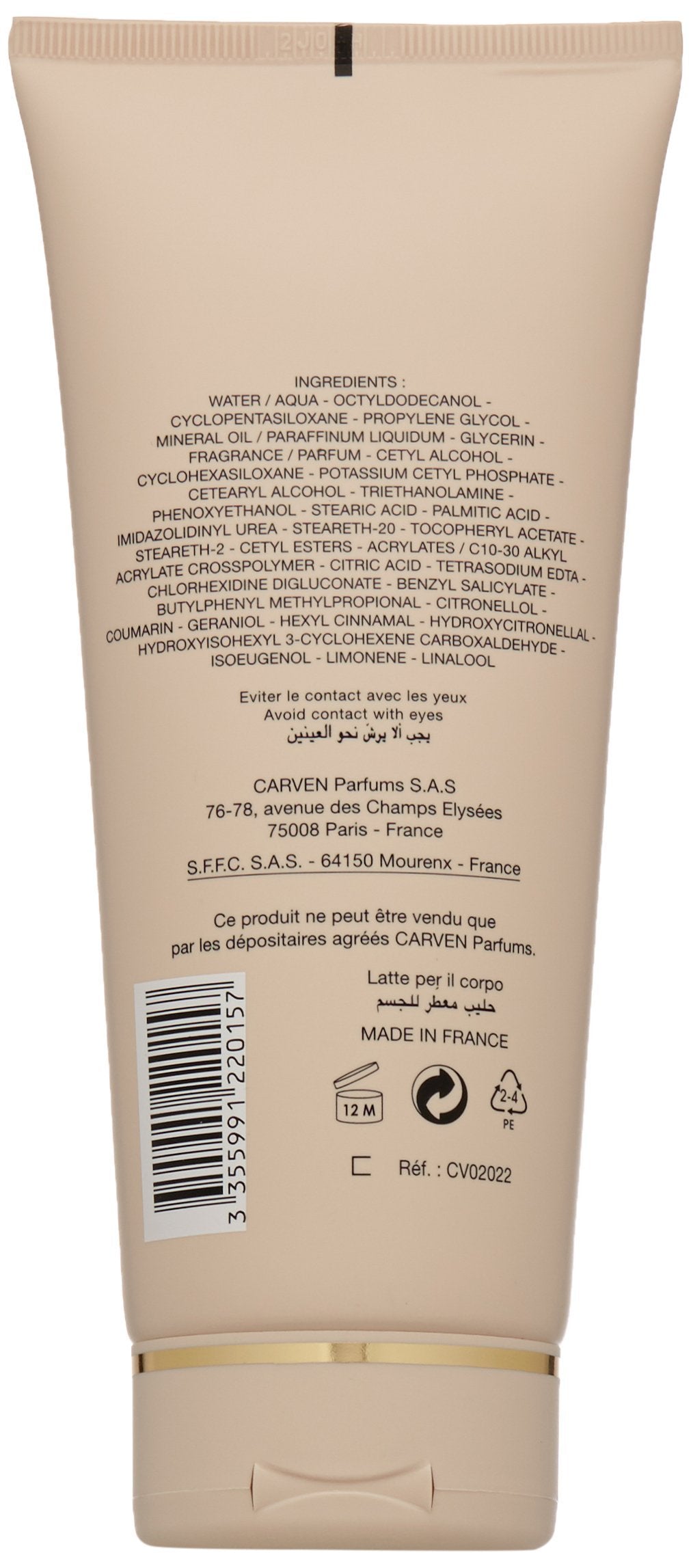 Carven Le Parfum Perfumed Body Milk, 6.66 Fl Oz