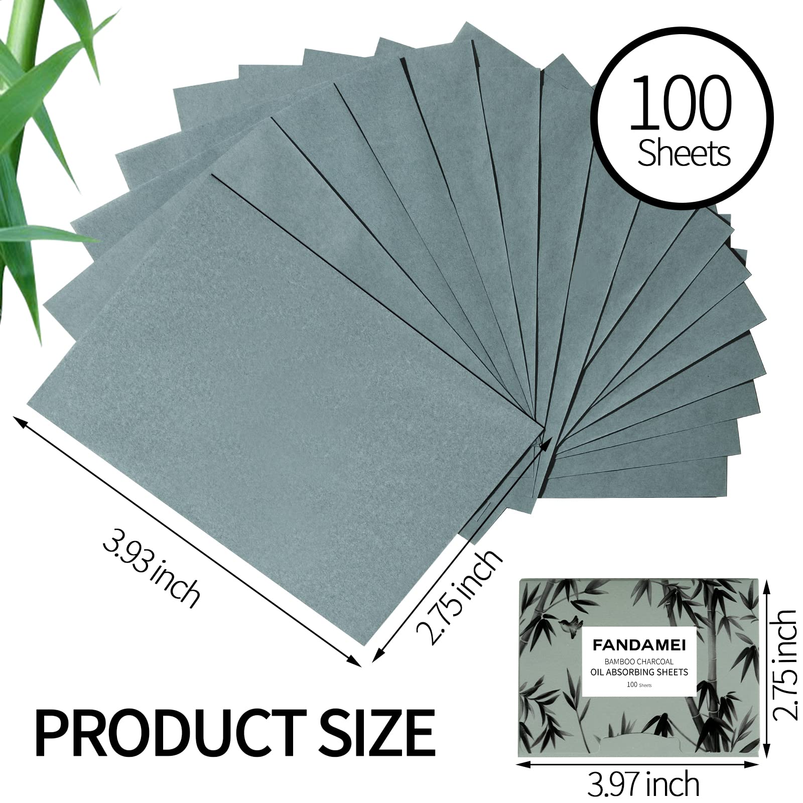 Fandamei 600 Counts Oil Blotting Sheets For Face, Oil Blotting Papers For Face, Blotting Paper For Oily Skin, Oil Control Film,