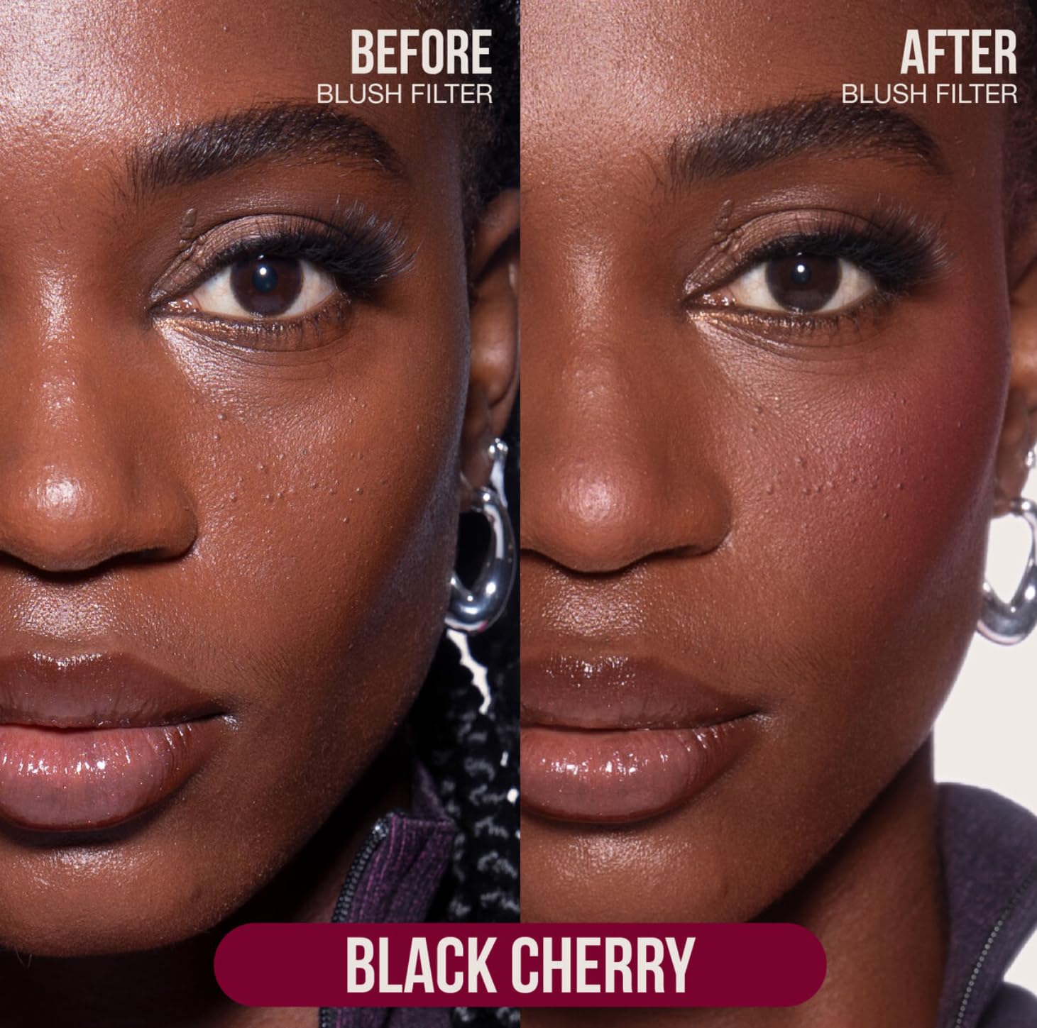 Huda Blush Filter Liquid Blush - Black Cherry (Burnt Berry) - 0.15 fl oz / 4.5 mL