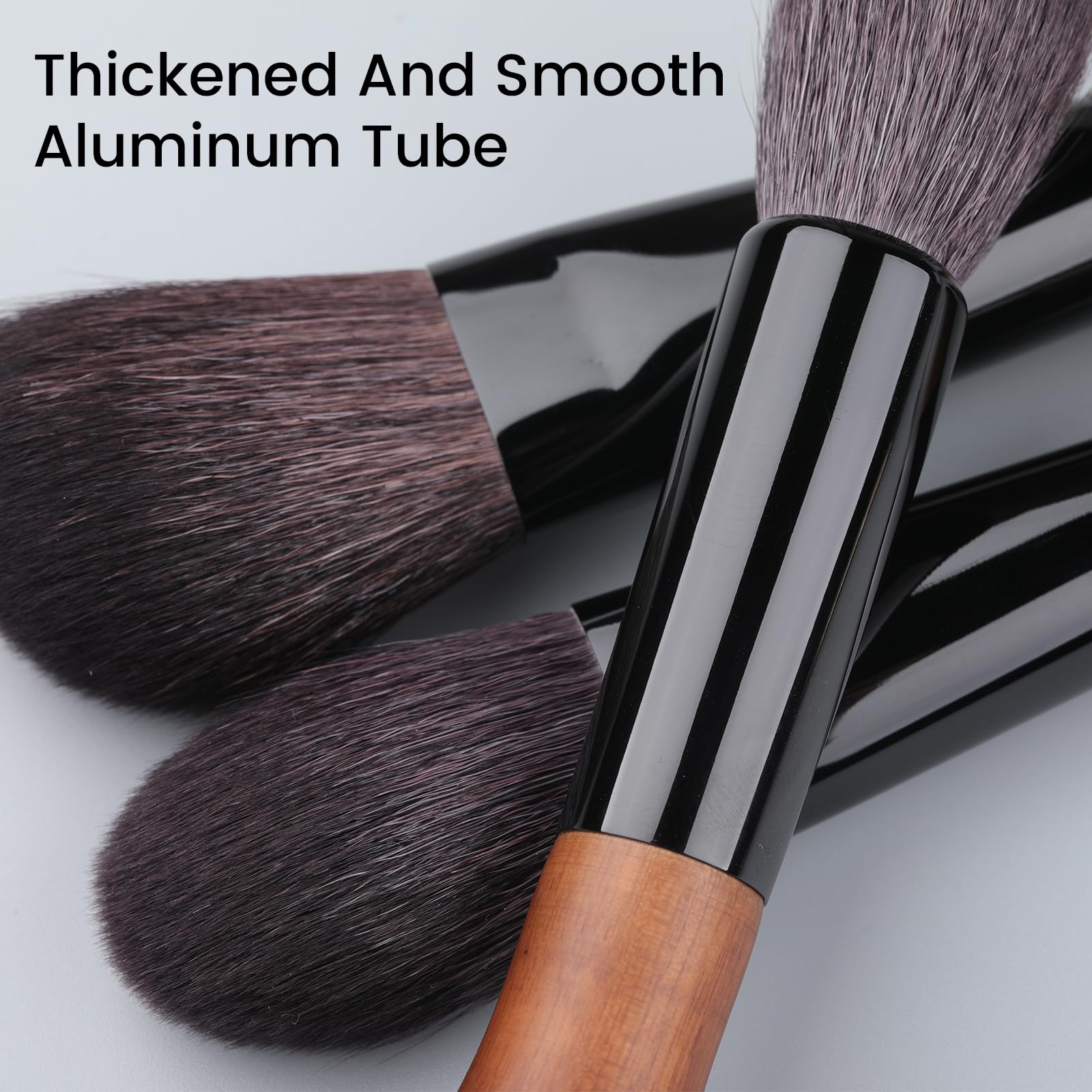 Natural Goat Hair Make Up Brushes Set Professional, Makeup Artists' Premium Beauty Real Soft Makeup Brushes, Ultra Natural Brist