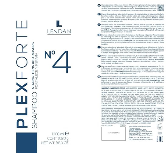 Lendan Plex Forte Shampoo No. 4 Strengthens And Repairs 33.8oz/36 OZ