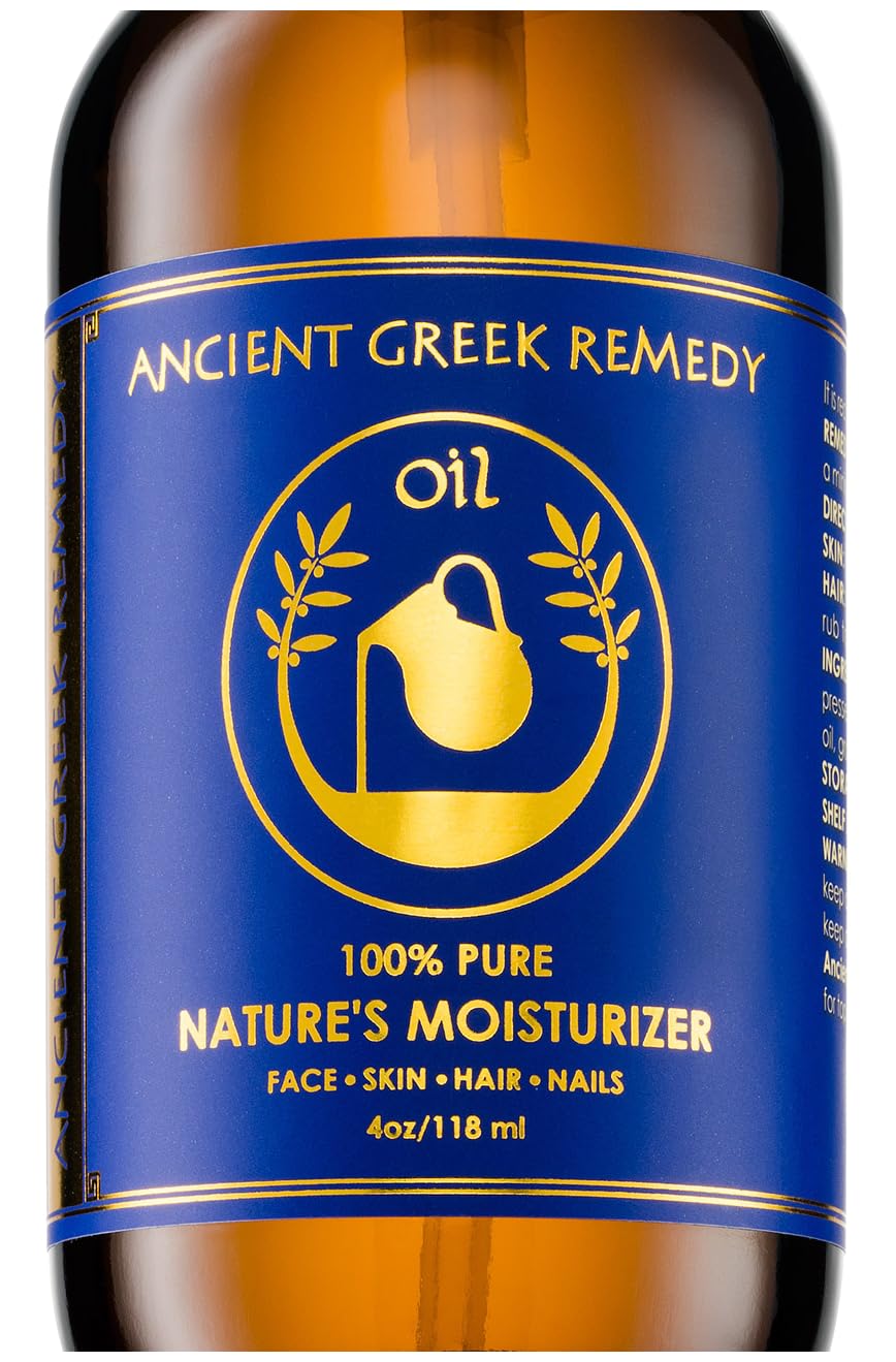 Ancient Greek Remedy After Shower Body Oil - Hydrating Moisturizer with Jojoba, Almond, Olive & Vitamin E, 4 oz