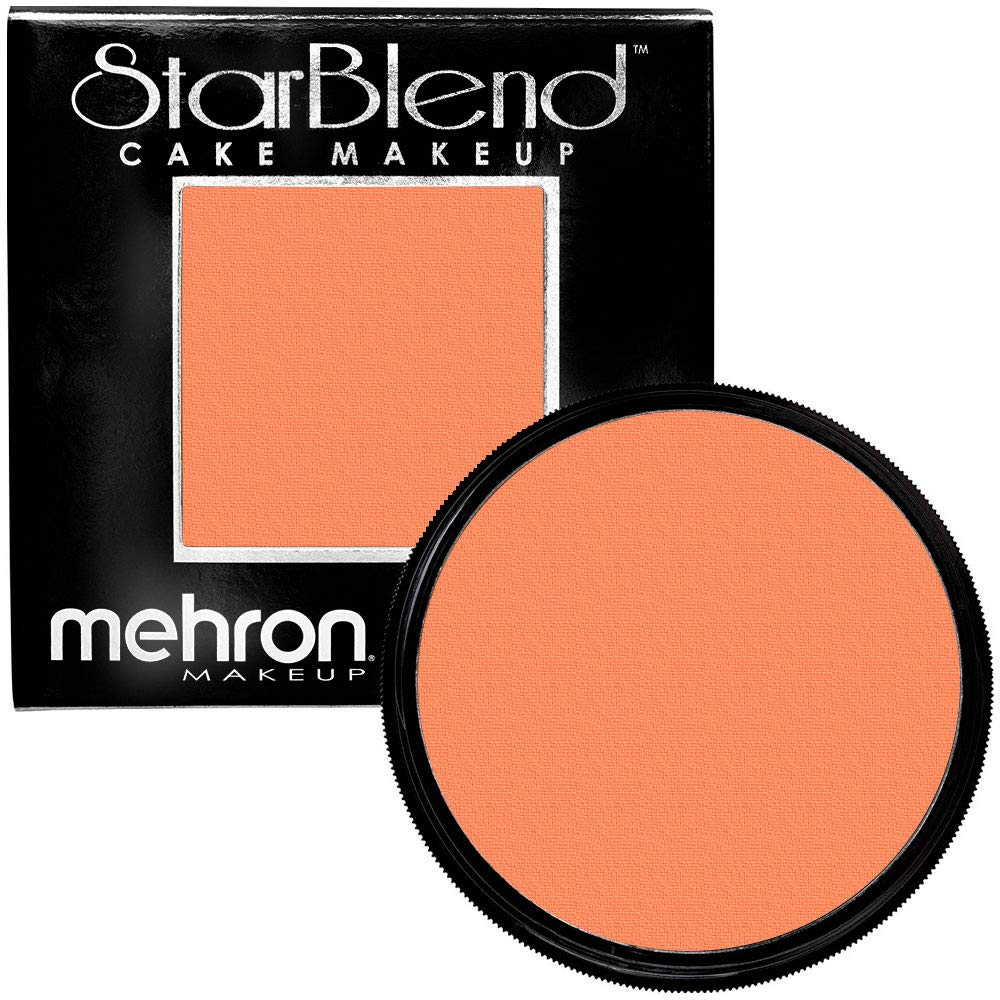 Mehron Makeup StarBlend Cake Makeup | Wet/Dry Pressed Powder Face Makeup | Powder Foundation | Orange Face Paint & Body Paint 2 