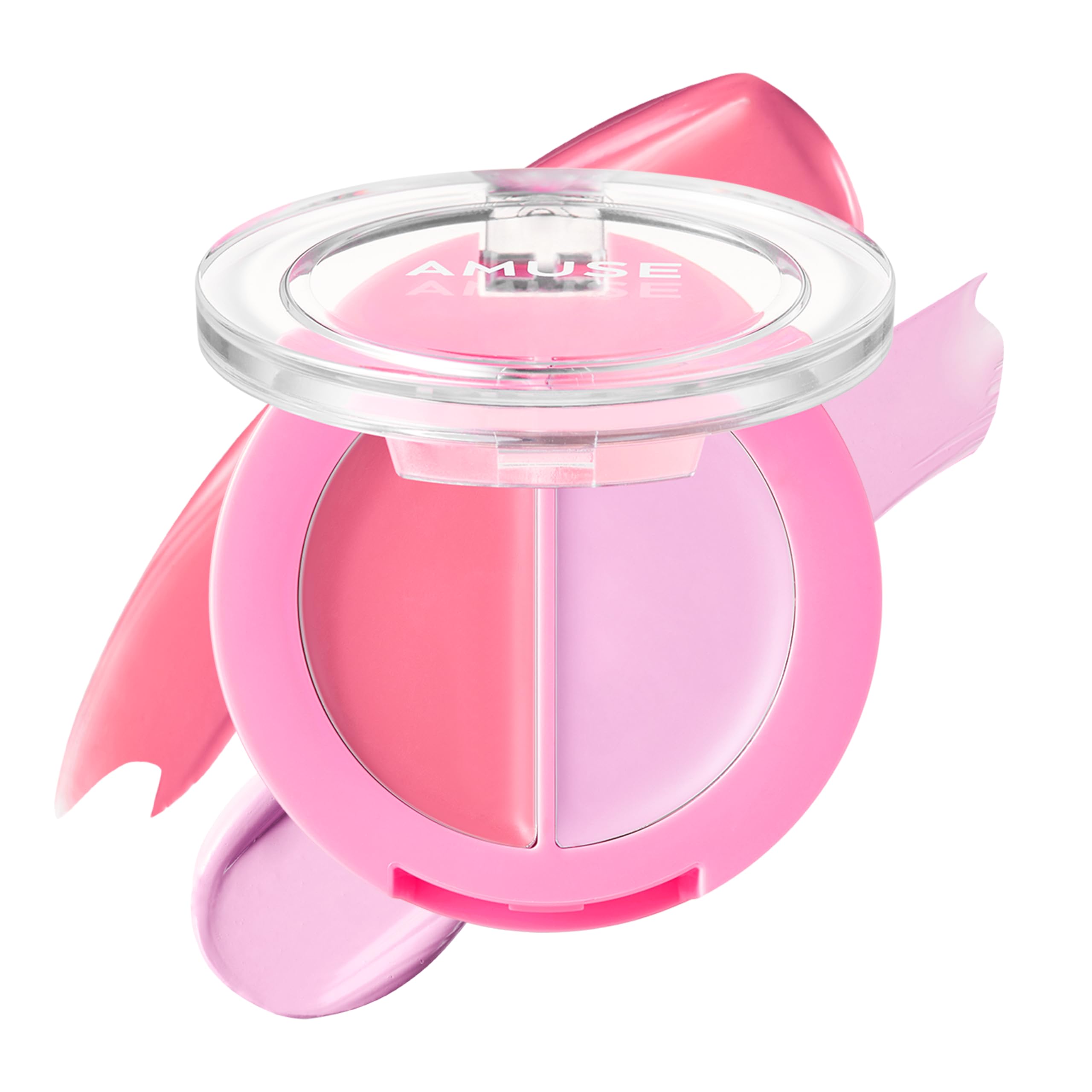 AMUSE SEOUL Lip and Cheek Healthy Balm (03 STRAWBERRY)  Multiuse Buildable Cream & Balm Blush, Glossy Creamy Texture, Natural F