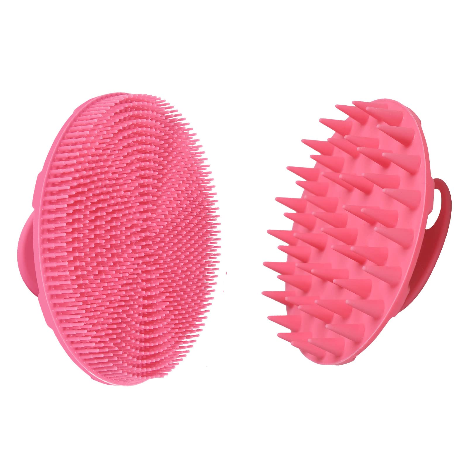 Innerneed Food-Grade Soft Silicone Body Scrubber Shower Brush, With Scalp Massager Shampoo Brush, Wet & Dry Manual Scalp Care Ha