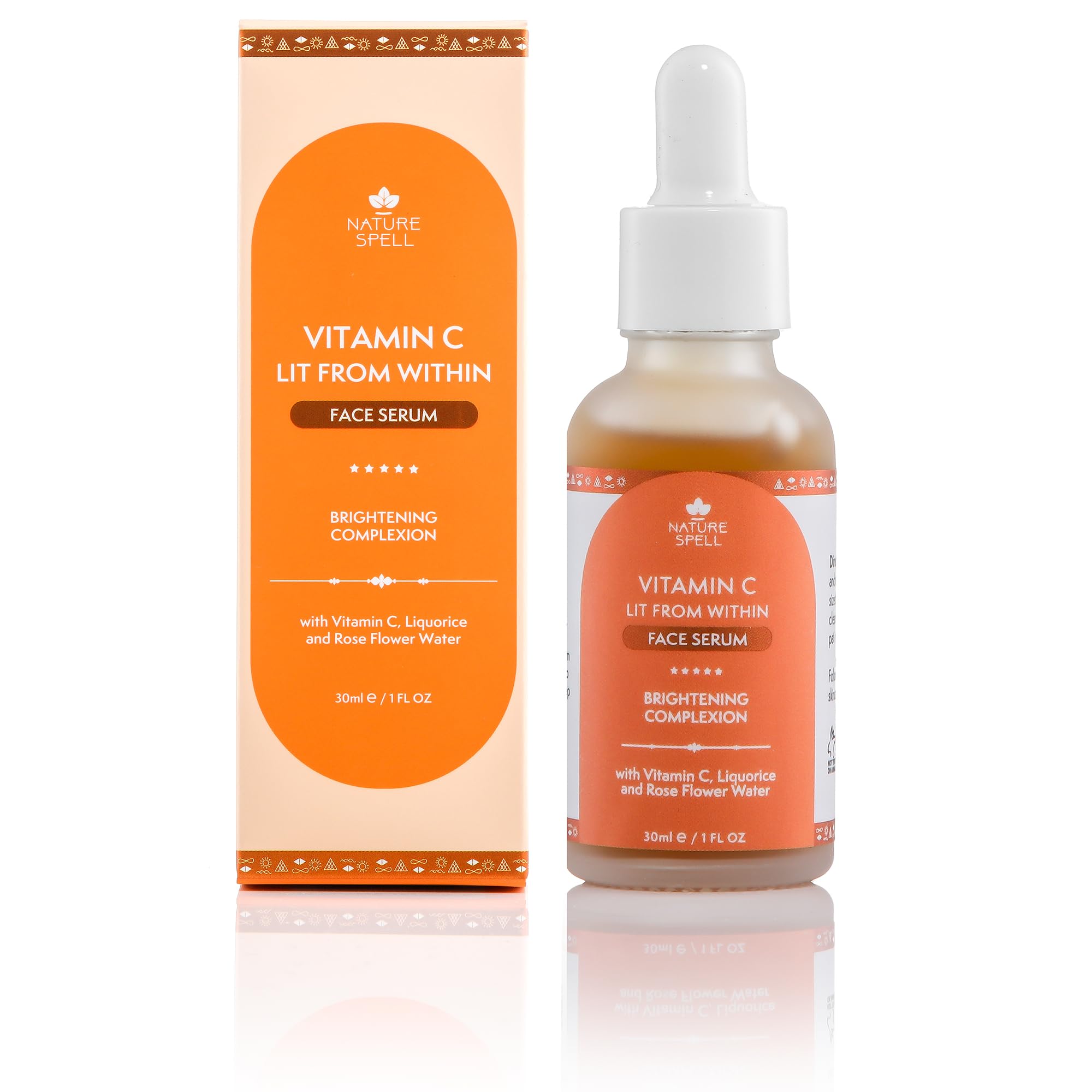 Nature Spell Pure Vitamin C Face Serum 1 Fl Oz - Brightens Skin - Minimise Enlarged Pores - Dark Spot Corrector - Anti Aging Ser