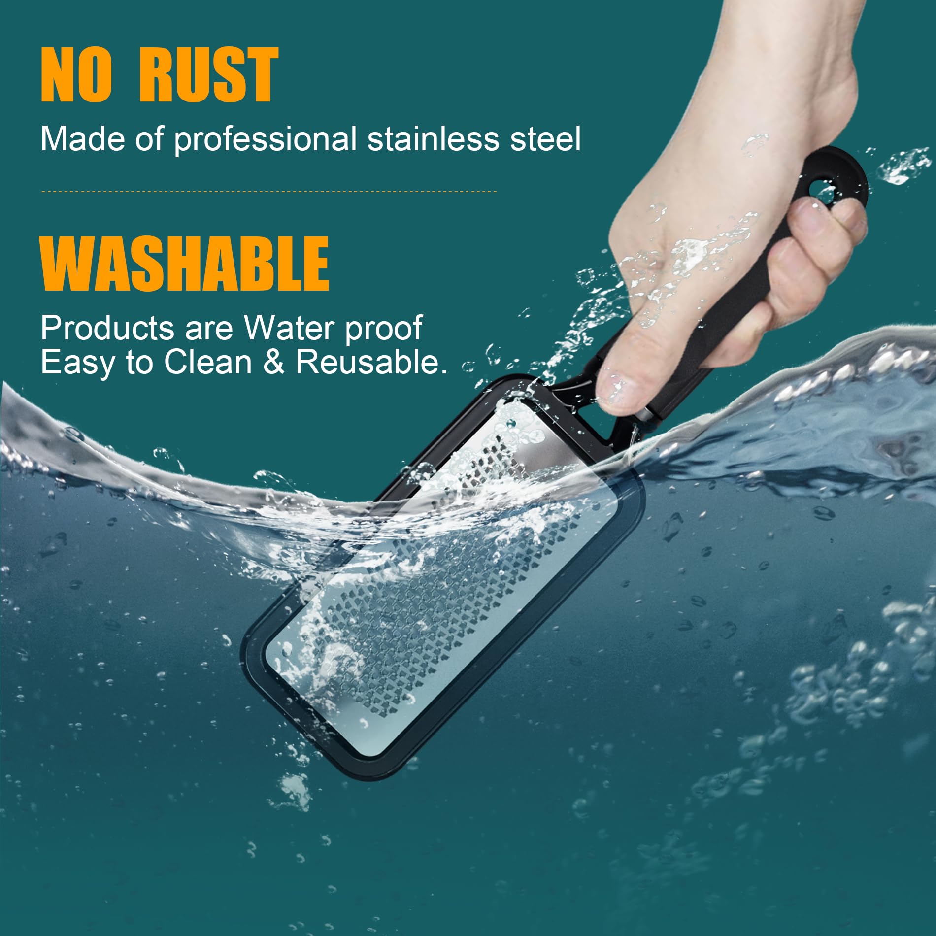 Foot Files Callus Remover 2 Pcs Stainless Steel Professional Pedicure Foot Rasp And Dual Sided Scrubber Foot Care Tools To Remov