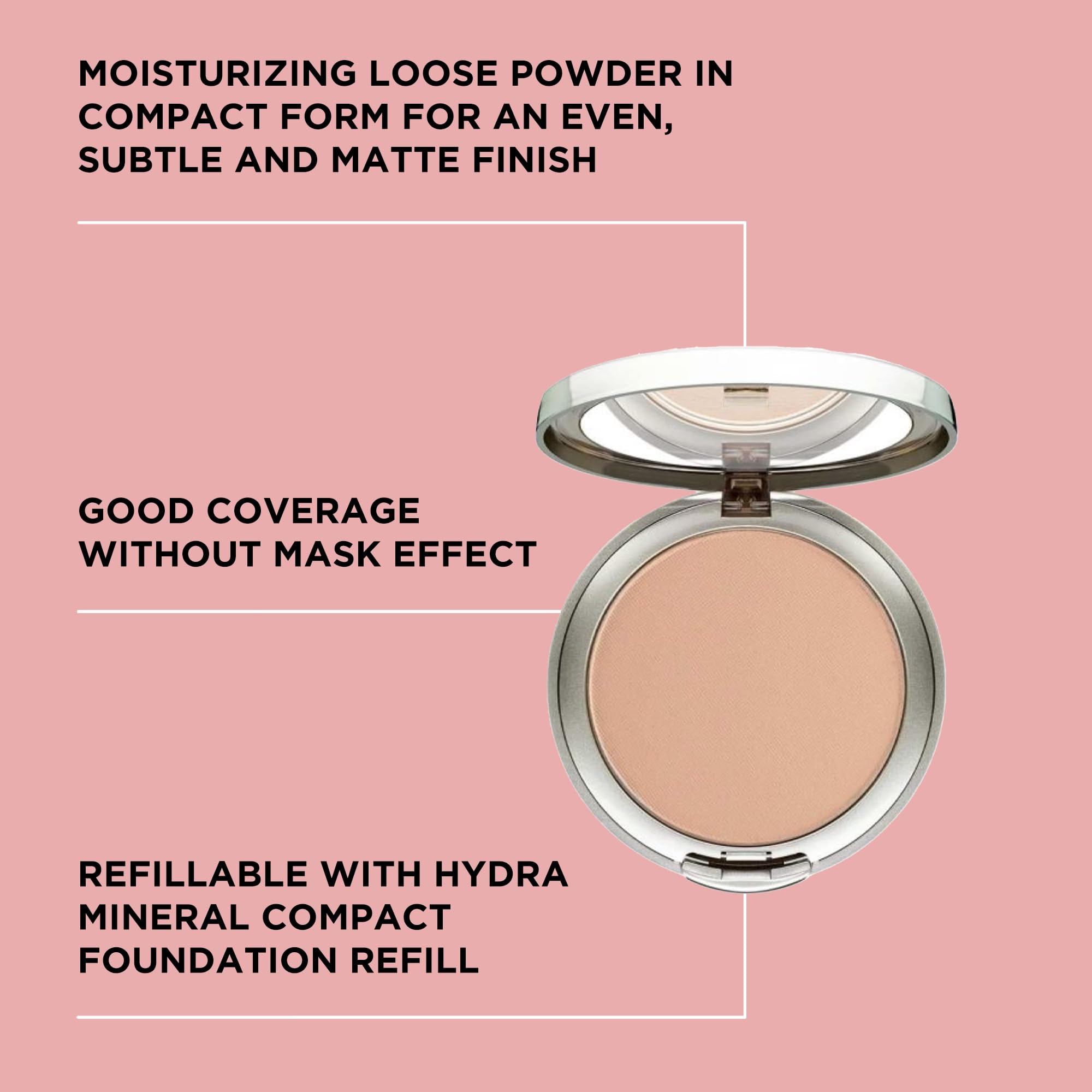 Artdeco Hydra Mineral Compact Foundation - Natural Peach N67 - Hydrating Loose Powder Compact For A Soft Matte Finish - Good Cov