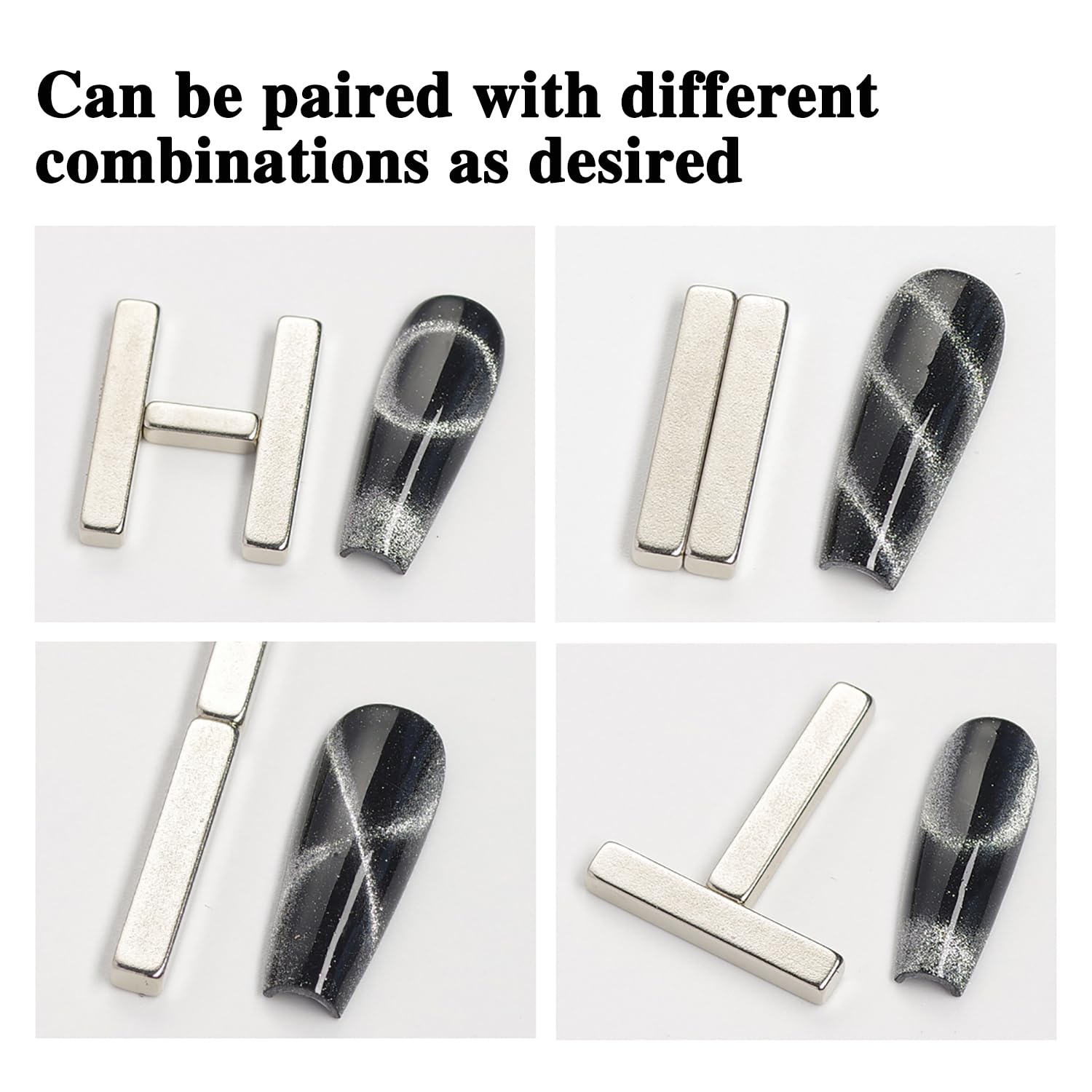 Wokoto 16Pcs Cat Eye Nail Magnets Pens For Cat Eye Nail Art Tools Gradient Design Cat Eye Magnet For Nails Cat Eye Magnet Sticks