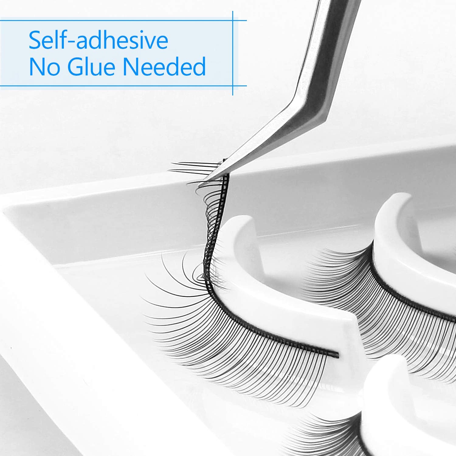 Fenshine 20 Paris Practice Eyelashes For Lash Extensions Supplies,Training Lashes Self-Adhesive Practice Lashes For Training Eye