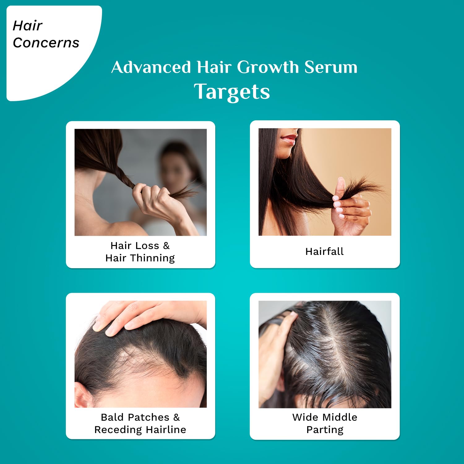 Pilgrim Advanced Hair Growth Serum | With 3% Redensyl + 4% Anagain | Stops Hair Loss & Hair Thinning | Hair Growth Treatment | P