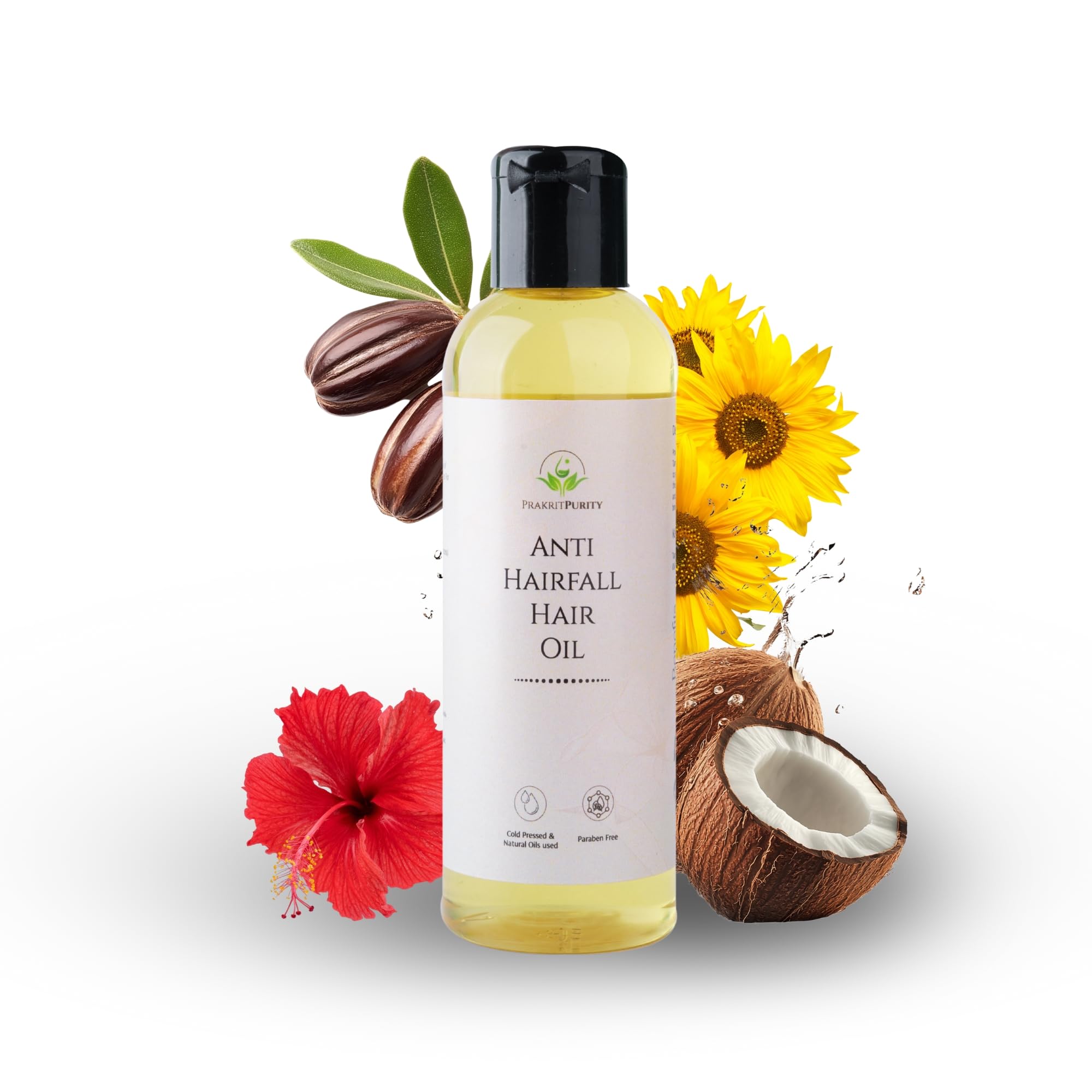 Prakritpurity Anti Hairfall Hair Oil With Thyme & Tamanu Oil For Controlling Hair Fall| Paraben Free | Promotes Hair Growth | St