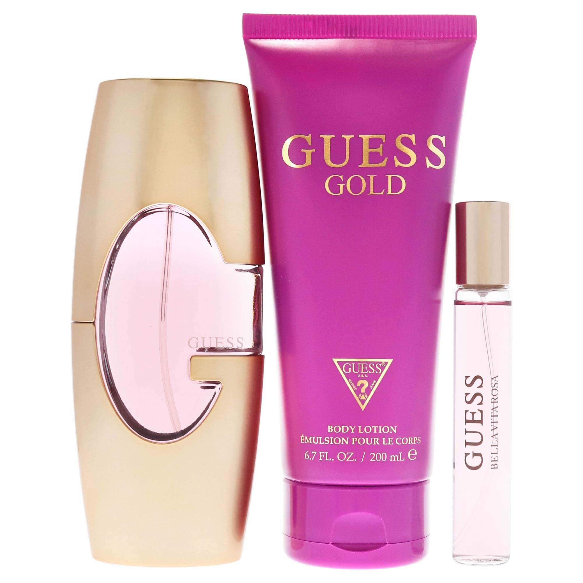 Guess Gold By Parlux, 3 Piece Gift Set For Women