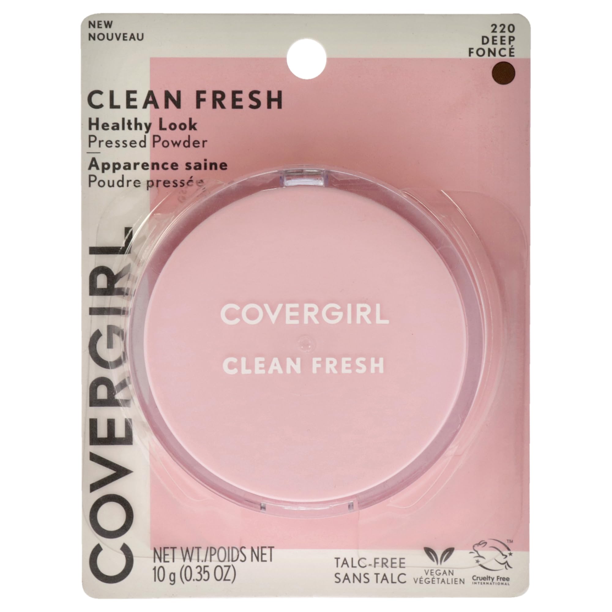 Covergirl Covergirl Clean Fresh Pressed Powder, Deep, 0.35 Ounce, 220 Deep (99350052598)
