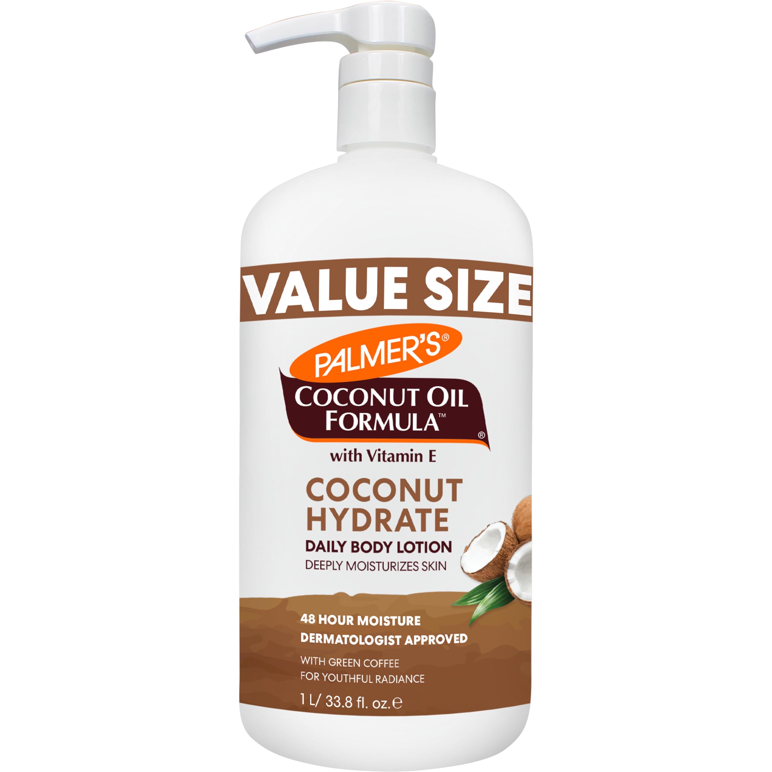 Palmer'S Coconut Oil Formula Body Lotion For Dry Skin, Hand & Body Moisturizer With Green Coffee Extract & Vitamin E, Value Size
