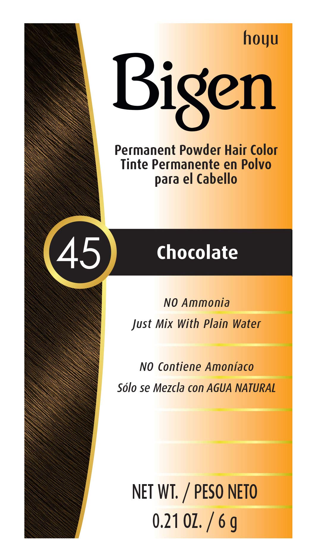 #45 Chocolate Bigen Permanent Powder - 6 Pack