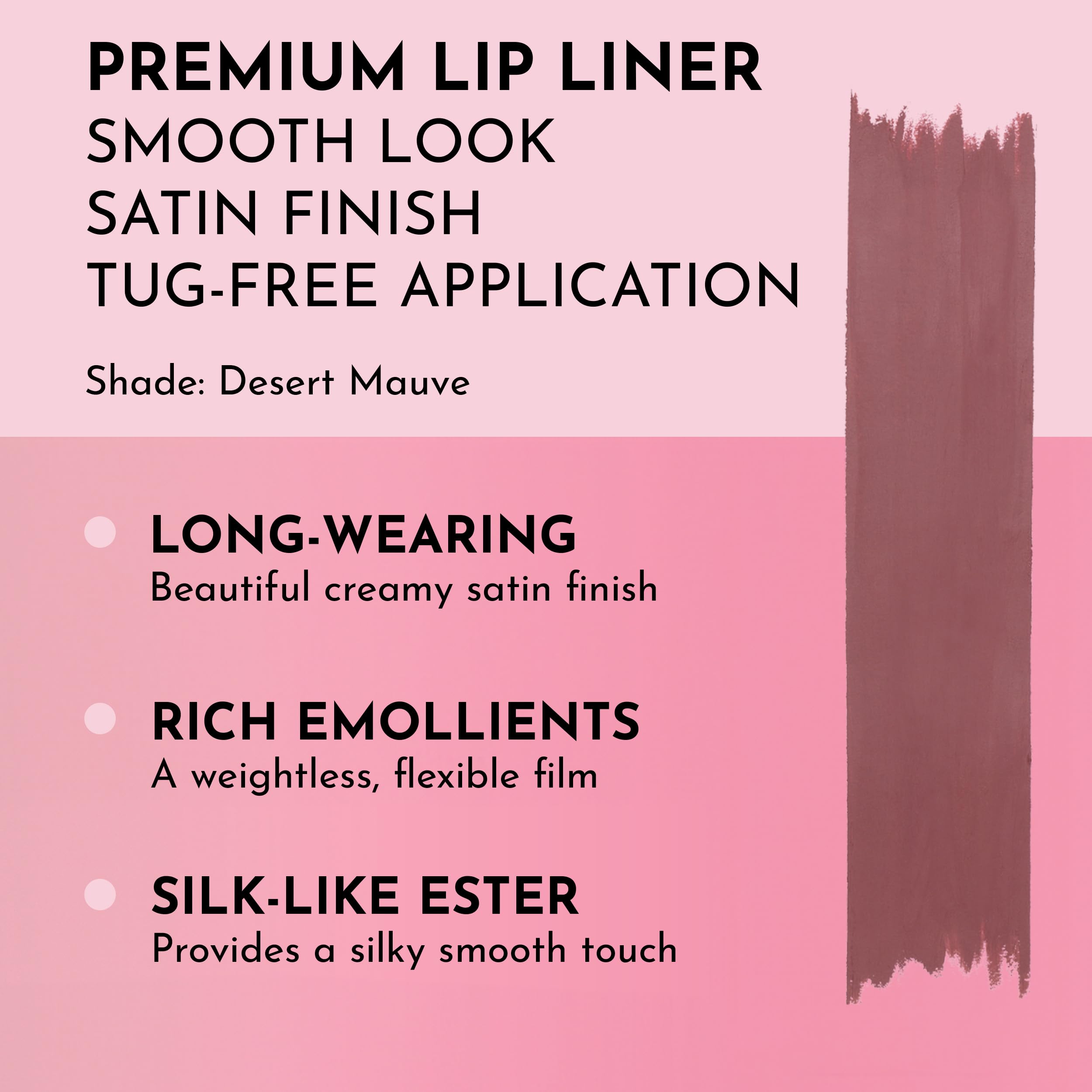 Lawless Women'S Forget The Filler Definer Liner, Desert Mauve, Pink, 0.04 Ounce