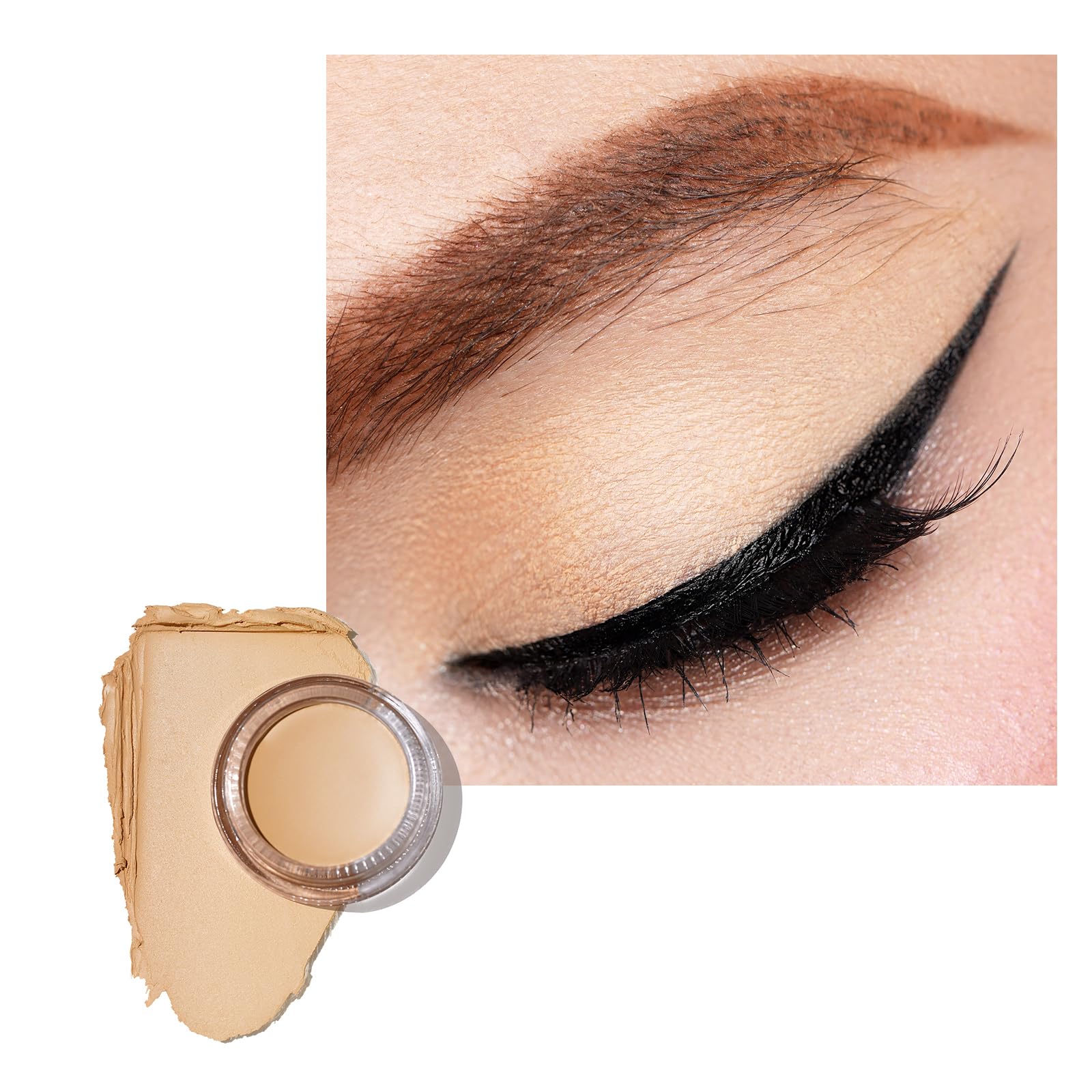 Oulac Matte Eyeshadow 3-In-1 Eyeshadow Eye Primer&Eyeliner Highly Pigmented Waterproof Smudge-Proof Long Lasting Wear Smooth&Ble