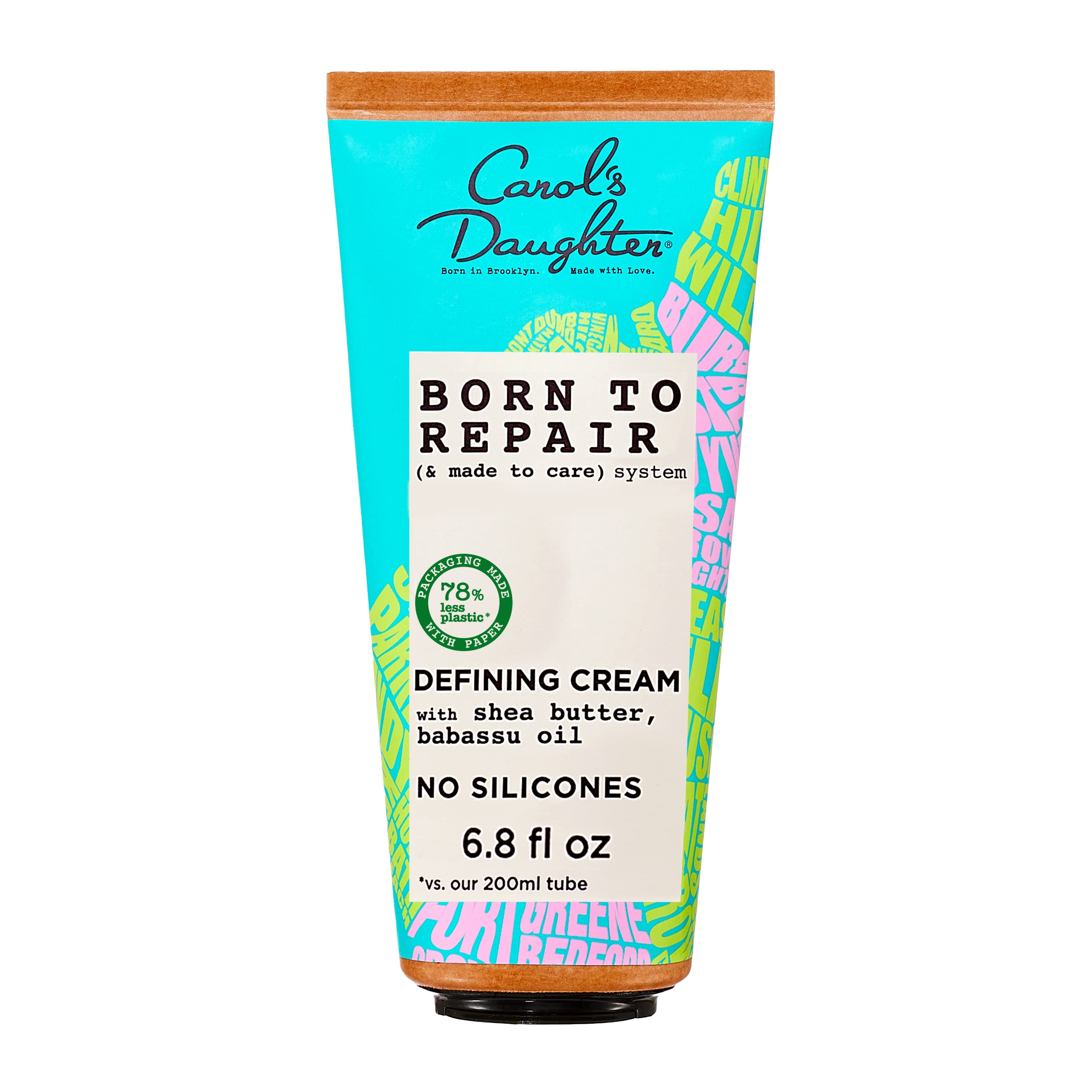 Carol'S Daughter Born To Repair Leave In Hair Cream, Moisturizing, Curl Defining And Anti Frizz Hair Care For Curly Hair With Sh