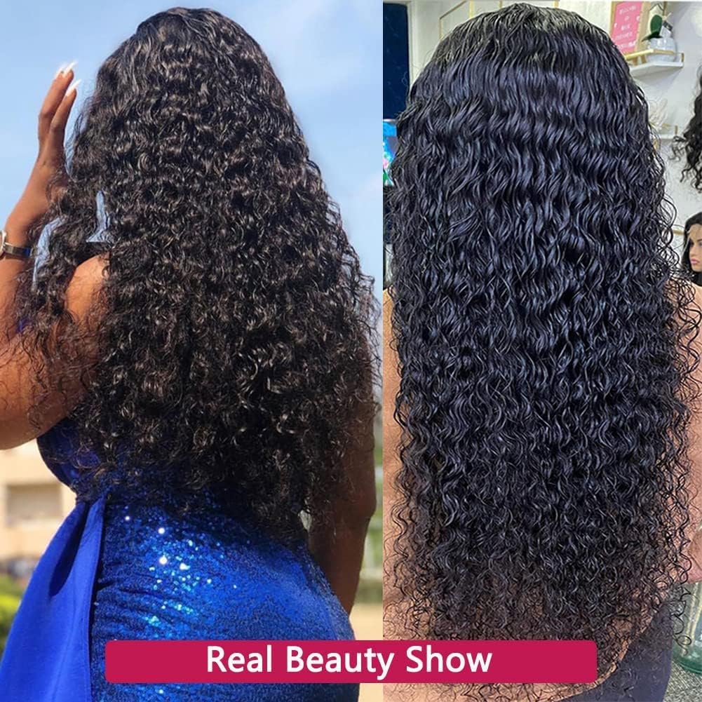 30 Inch Lace Front Wigs Human Hair 180% Density 13X4 Wet And Wavy Water Curly Hd Lace Front Wigs Human Hair Wigs For Black Women