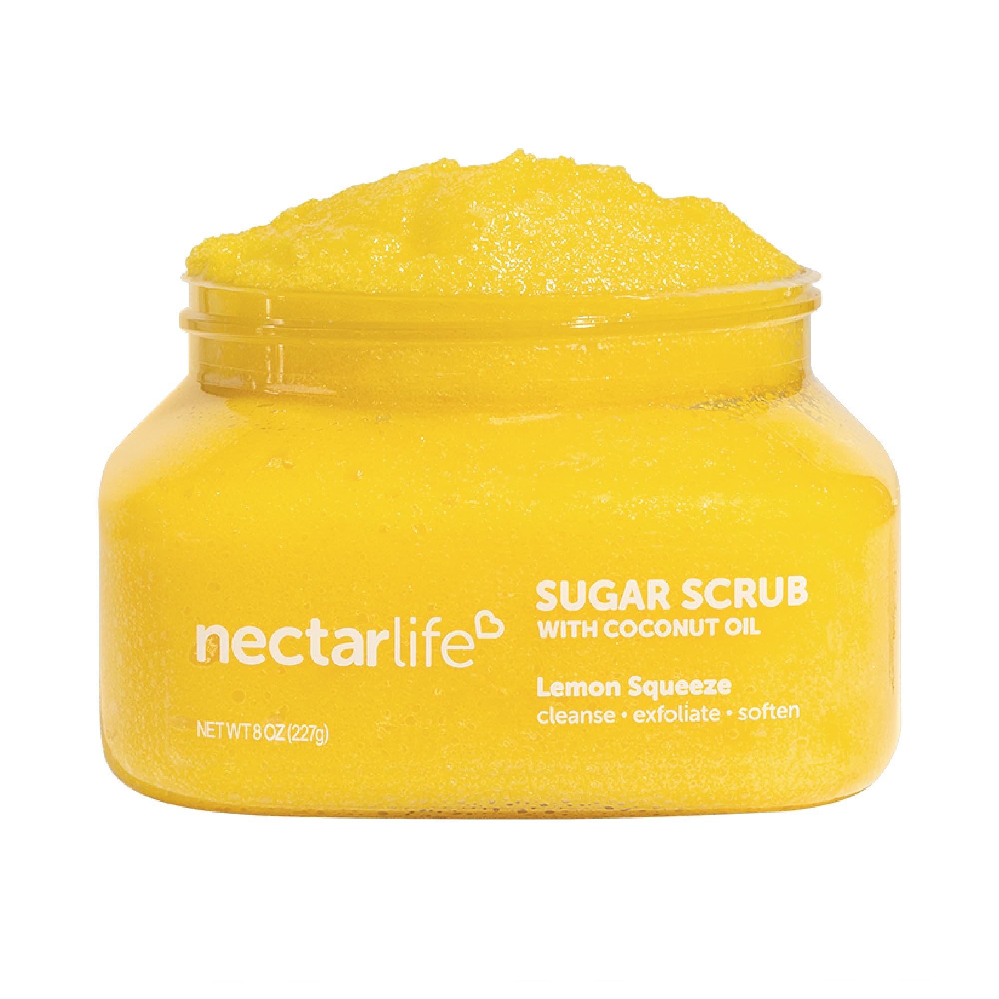 Sugar Scrub, Exfoliating Body Scrub (8 Ounce, Lemon)