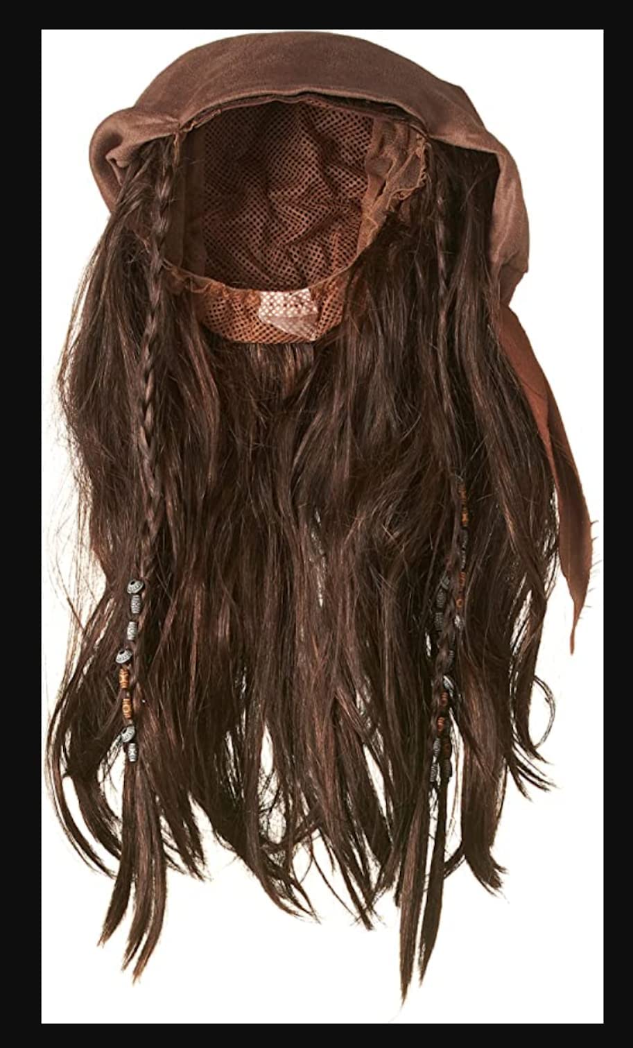 Brown Caribbean Pirate Wig