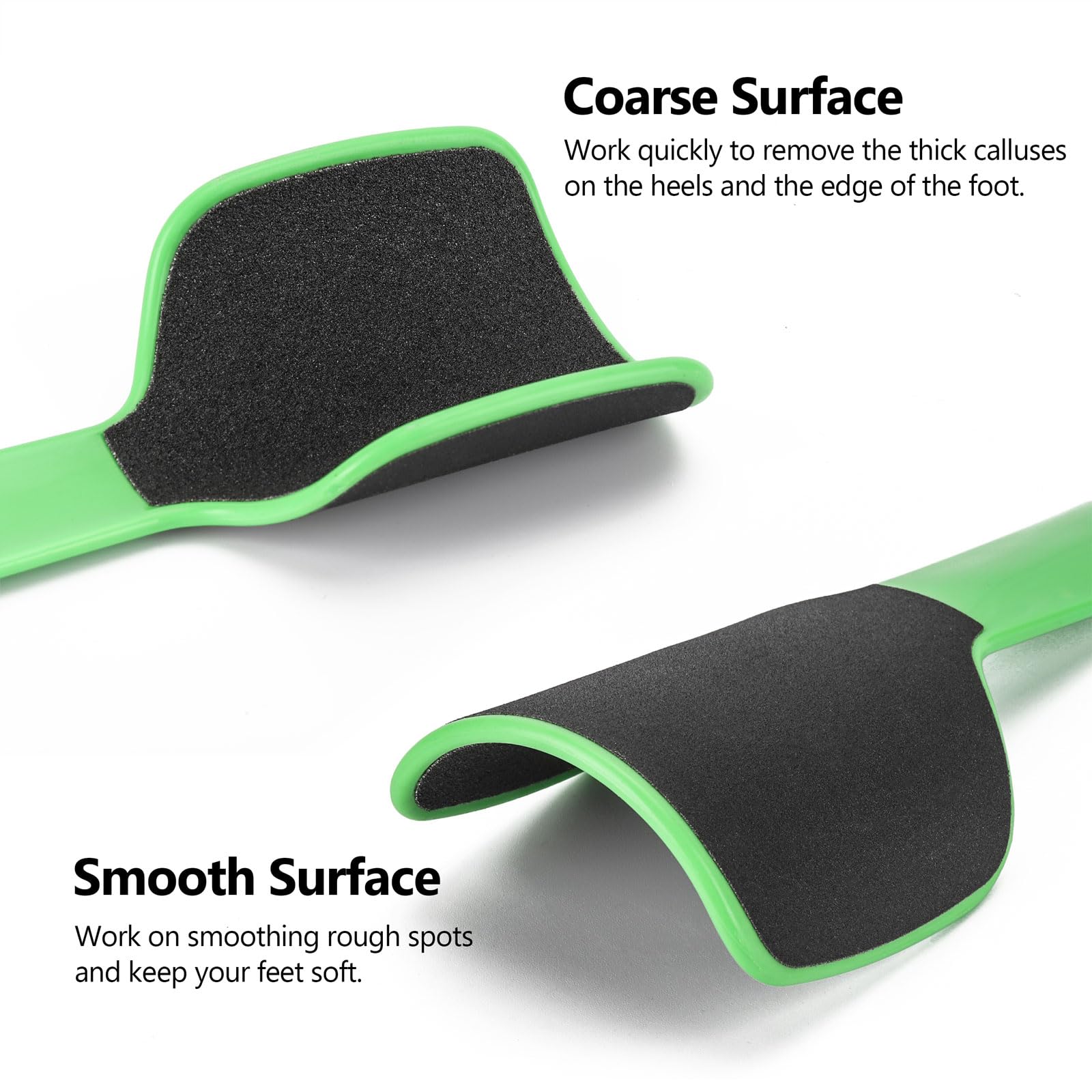 2 Pcs Curved Foot File Callus Remover for Feet, Double Sided Heel File Scraper U Shaped Foot Scrubber Dead Skin Remover