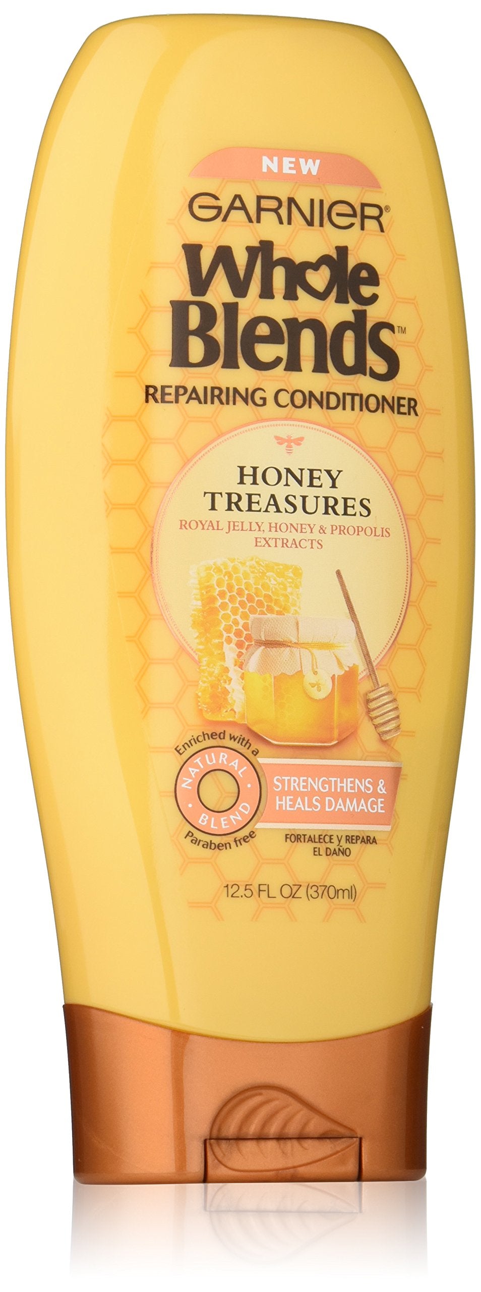 Garnier Whole Blends Repairing Conditioner Honey Treasures, Damaged Hair, 12.5 fl. oz.