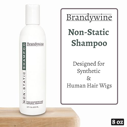 Brandywine Non Static Shampoo - 8 Fl Oz (Pack of 1) - Sulfate-Free Formula for Smooth Hair