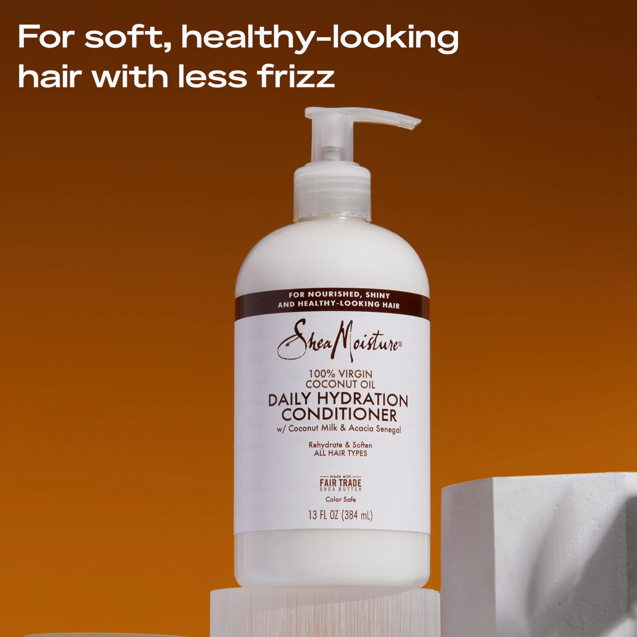 Shea Moisture 100% Virgin Coconut Oil Conditioner 13 Ounce (384Ml) (2 Pack)