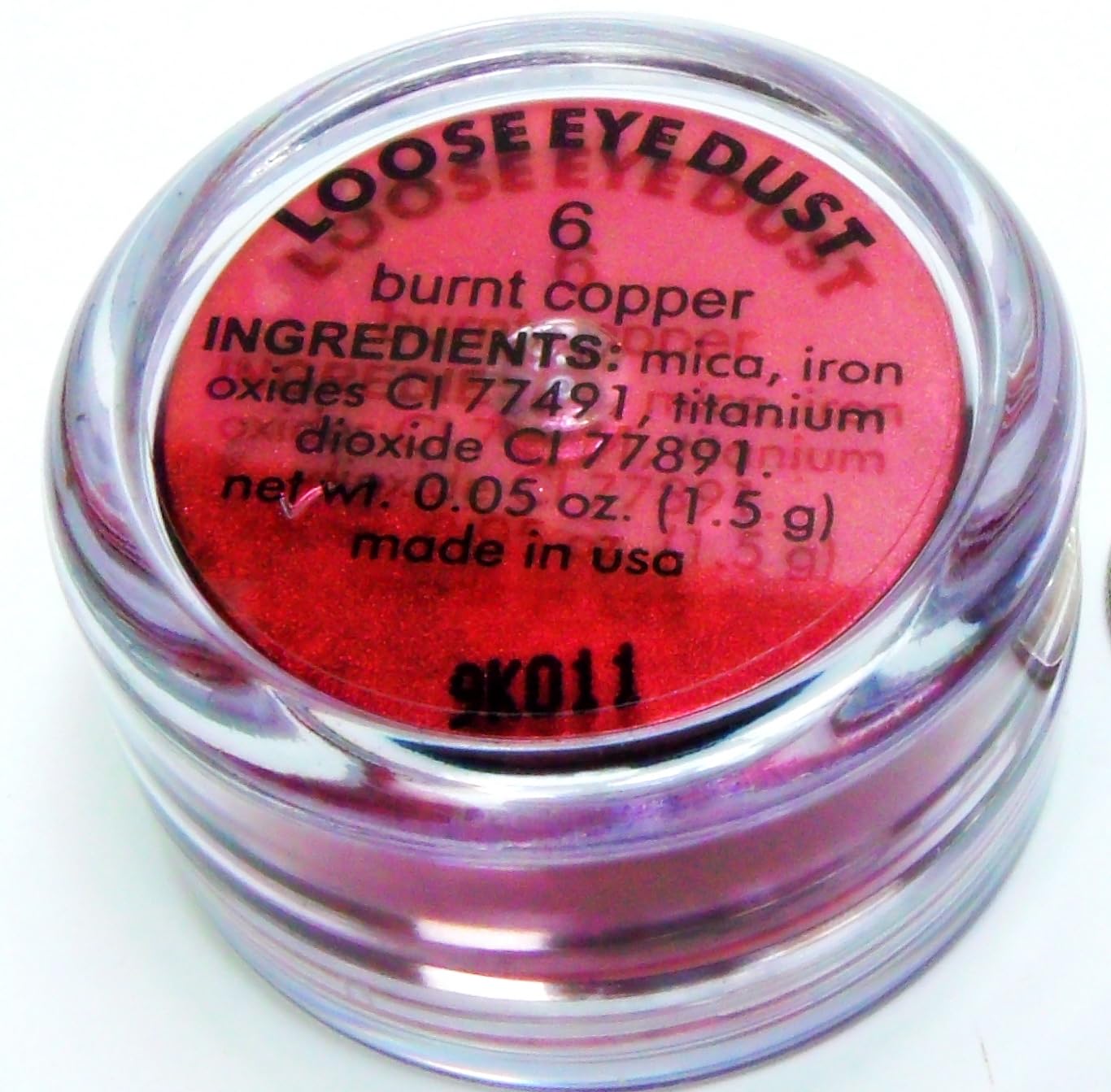 Pure Ziva Beautiful Deep Mauve Burnt Copper Velvet Red Vegan Loose Eyeshadow Powder Pigment, Single Glitter Mineral Dust Jar Pot