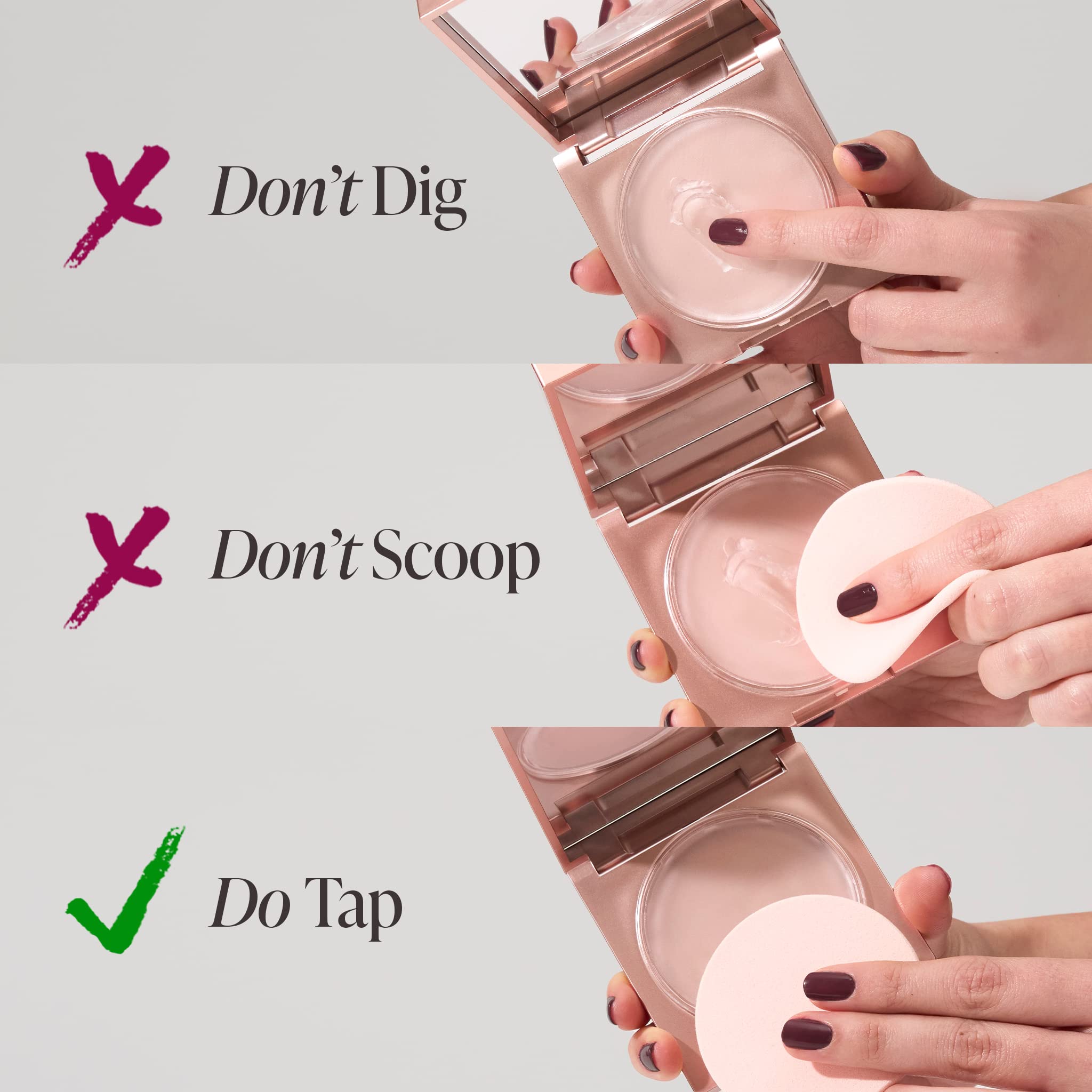 Mally Beauty Poreless Face Defender Blurring Primer & Blotting Setting Powder - Long-Lasting Matte Finish - Tap & Pat Product On