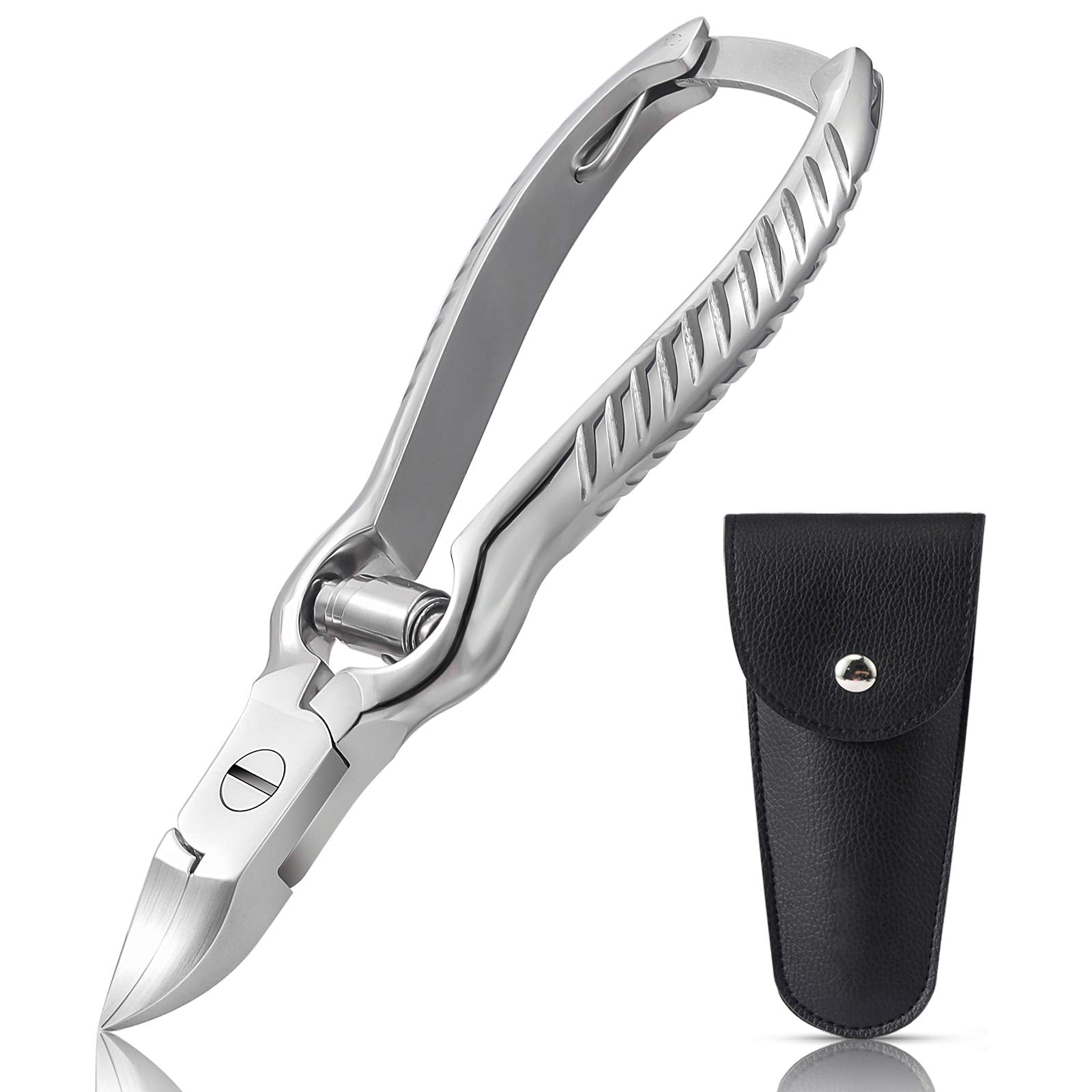BEZOX Heavy Duty Podiatrist Toenail Clippers for Thick and Ingrown Nails, Stainless Steel Toe Nail Clipper, Pordiatry Ingrwon To