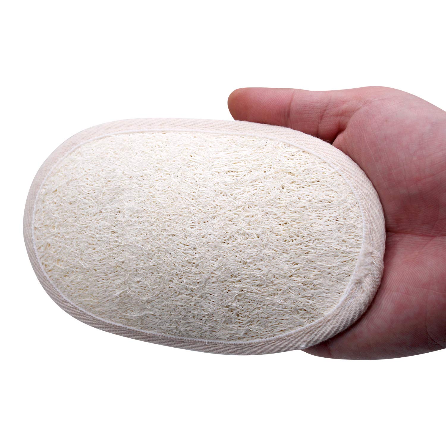 [Pack Of 6] Loofah Sponge Pads Natural Organic Bath Luffa Sponges Pads Natural Bath Shower Loofah Body Scrubber Sponges For Exfo
