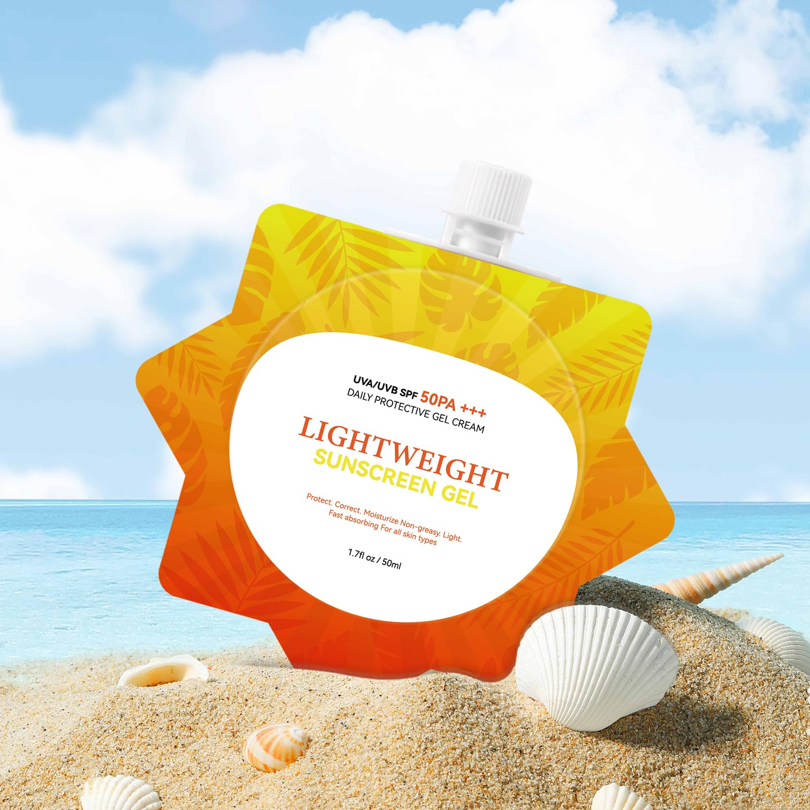 Ultra-Lightweight Airy-Fit Sunscreen SPF50 PA++++ - Travel-Size Face & Body Sunscreen Broad Spectrum Protection, Oil-Free & Non-