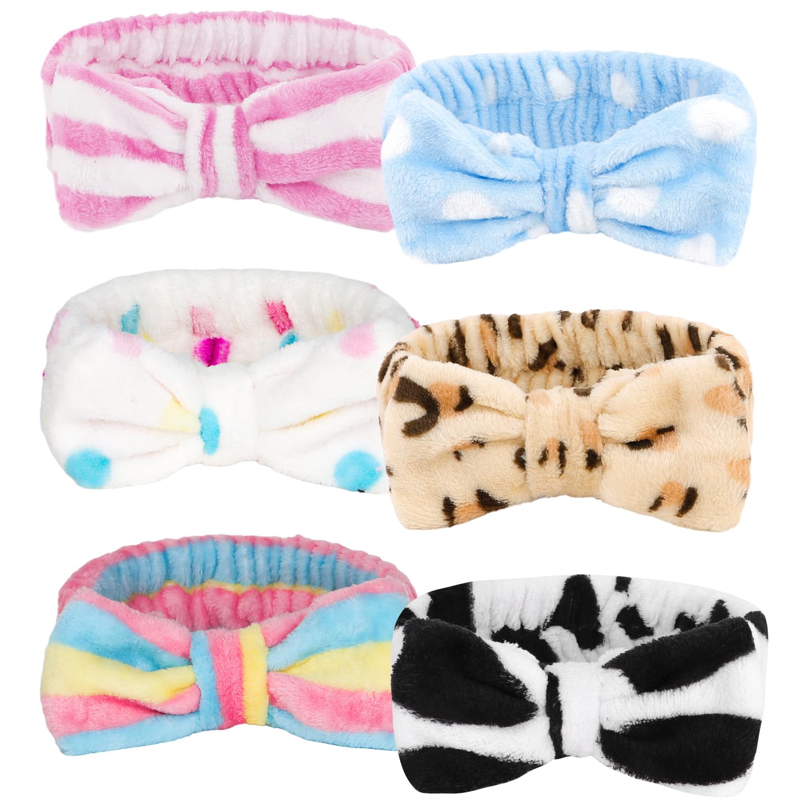 Ondder 6 Pack Makeup Headband Spa Headbands for Women Girls-Series 2