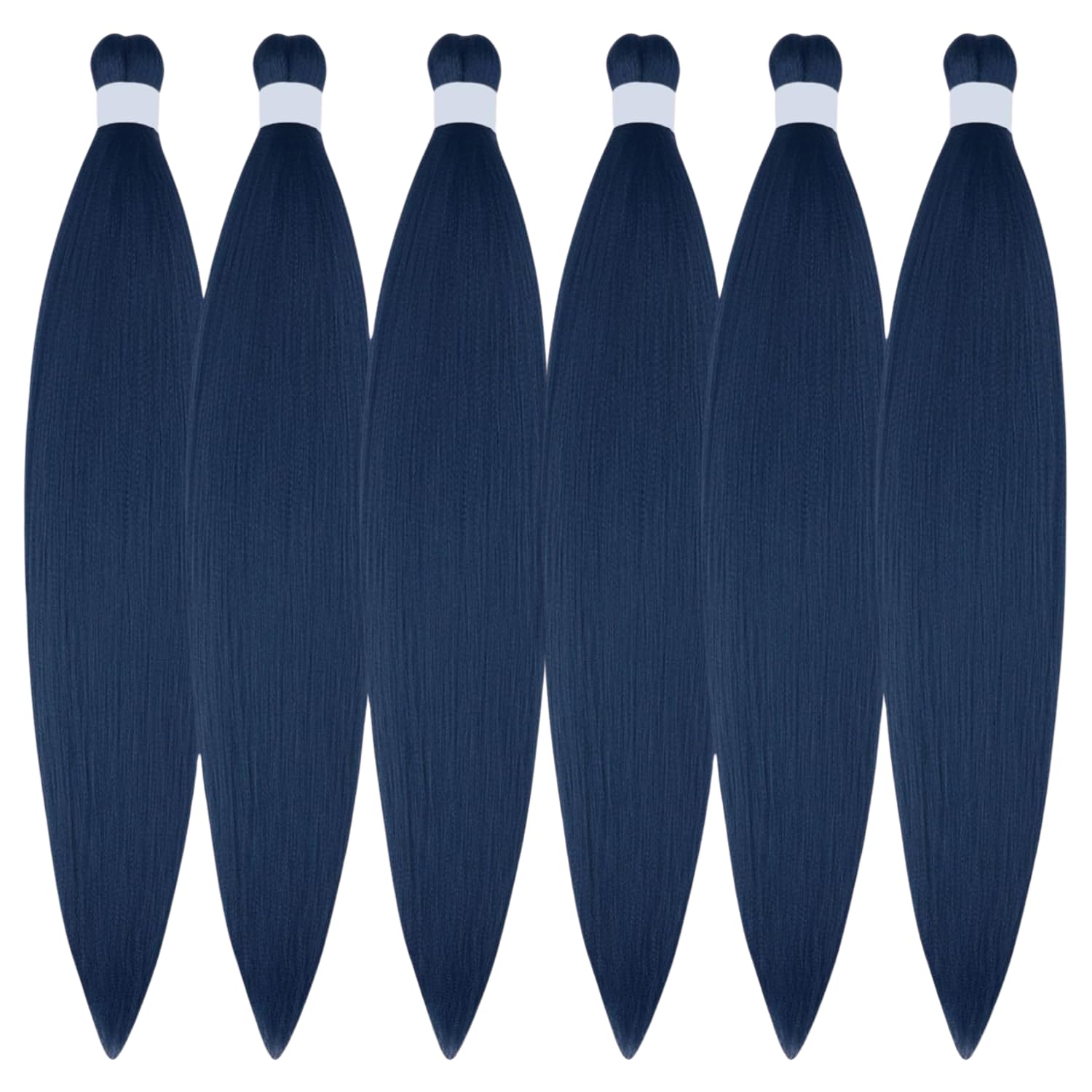 Navy Blue Braiding Hair Pre stretched Hypoallenic Box Braiding Hair Extensions for Knotless Braids Dark Blue Feed in Braids Synt