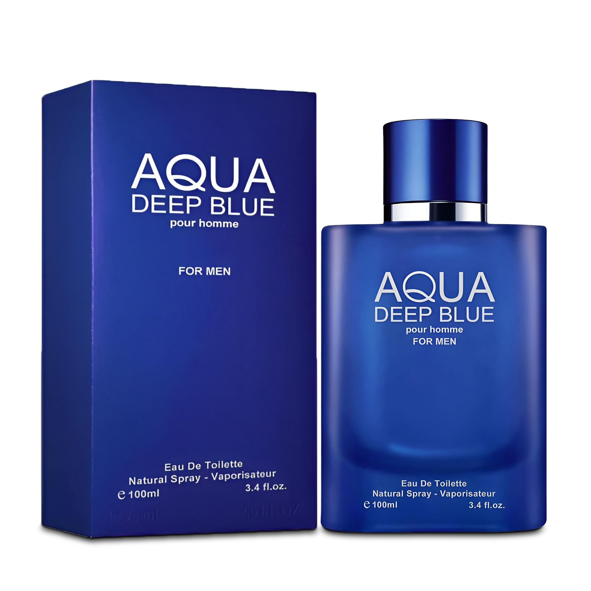 A Center Aqua Deep Blue Cologne For Men Natural Spray Perfume Classic Scent Wonderful Father'S Day Gift Eau De Toilette For Dail