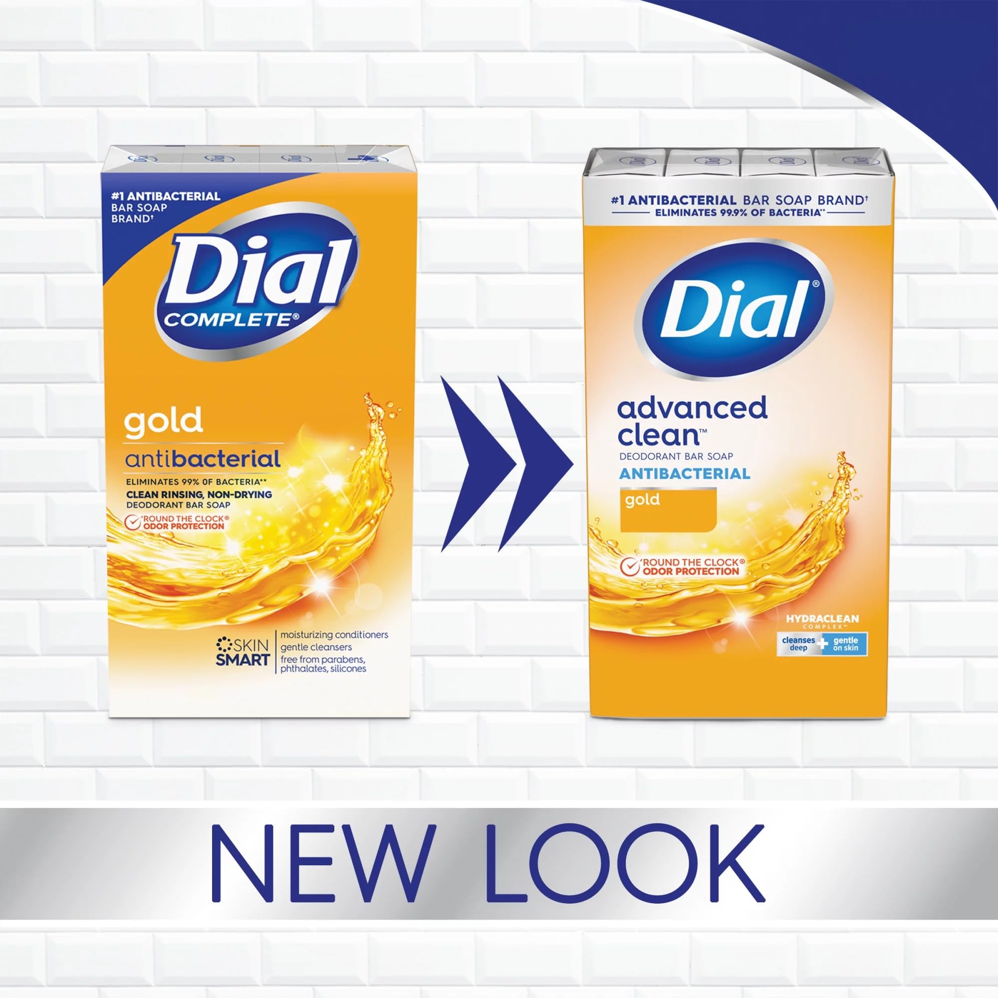 Dial Bar Gold Antibacterial Deodorant Soap, 4 oz ea 8 Count(Pack of 3)
