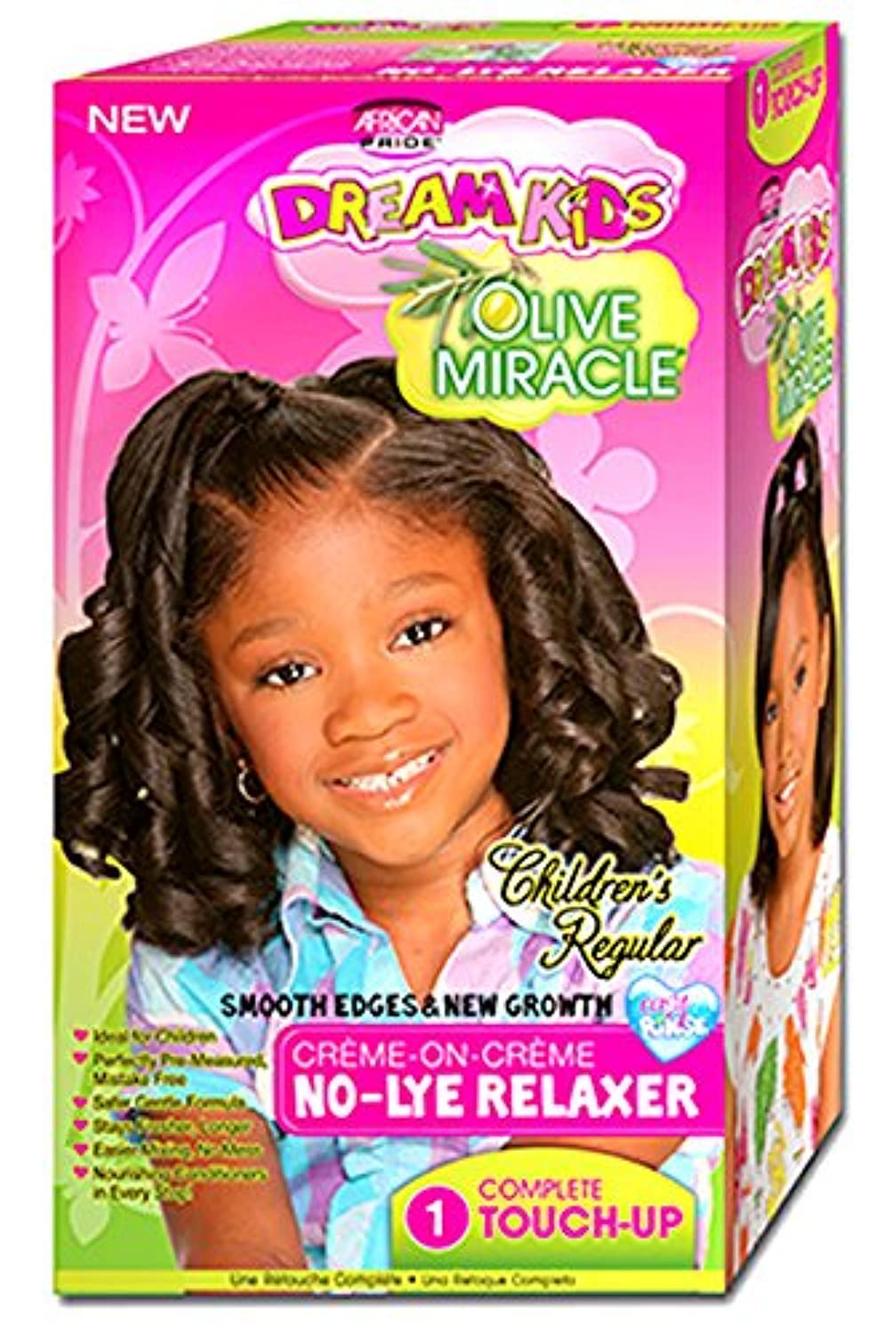 African Pride Dream Kids Olive Miracle Touch-Up Relaxer, Regular