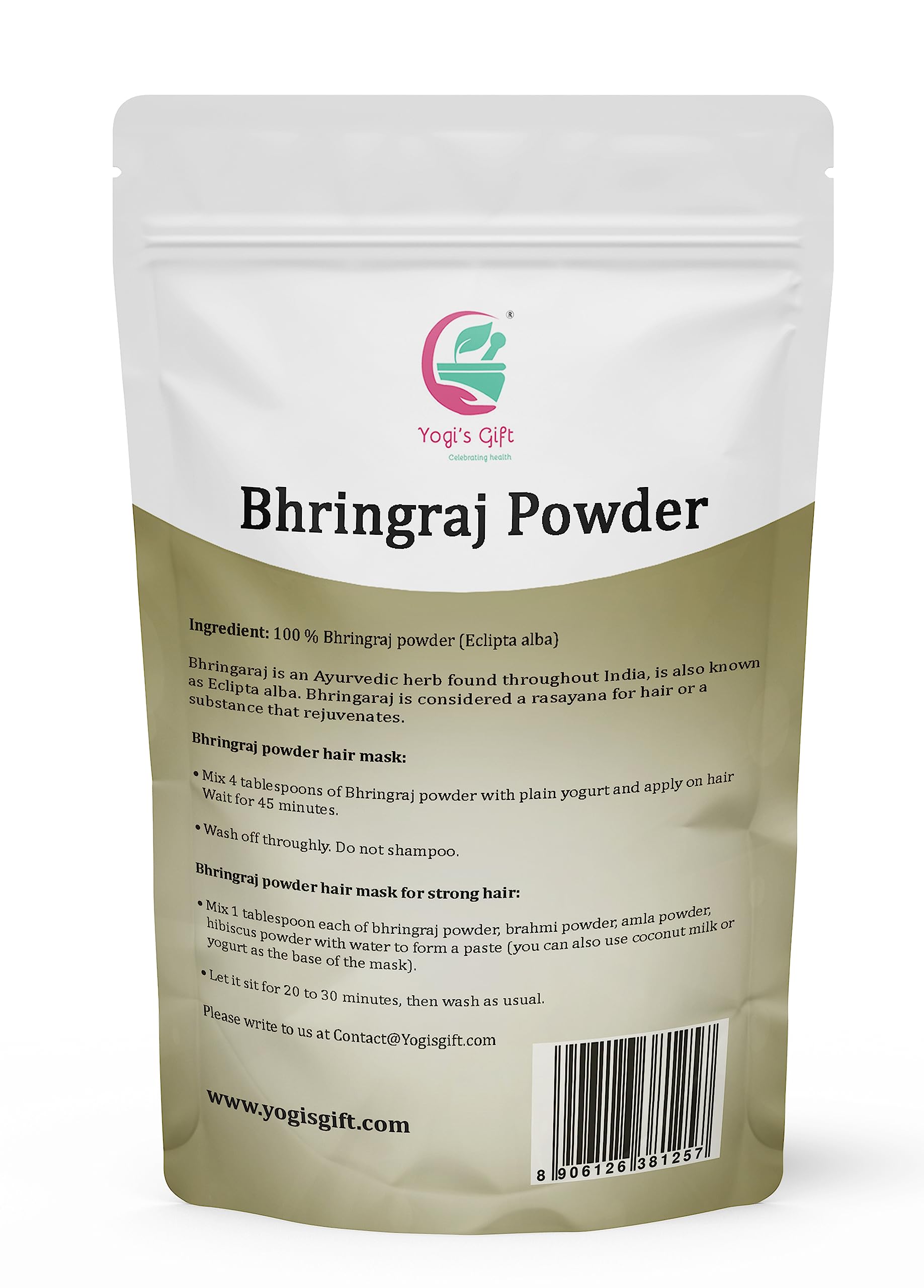 100% Pure Bhringraj Powder | 1 Pound (454 grams) | Eclipta Alba | Karisalankanni Powder | False Daisy Powder | By Yogi's gift