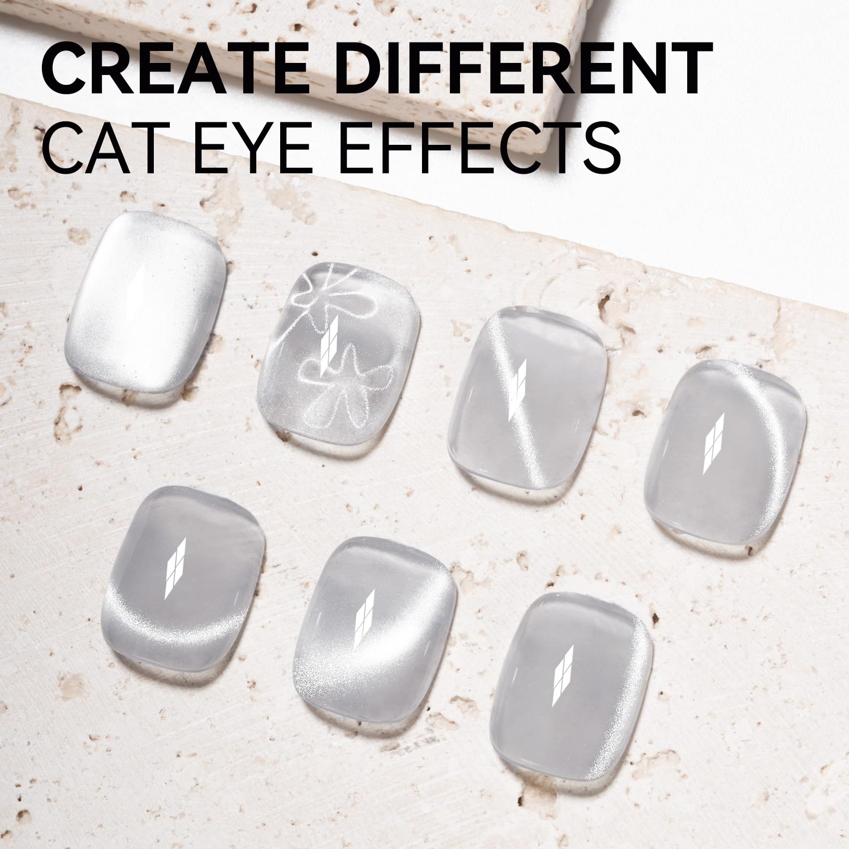 Maychao 15Ml Silk Silver Cat Eye Gel Nail Polish 1Pc Moonlight Silver Gel Polish With Magnet Soak Off Holographic Magnetic Nail
