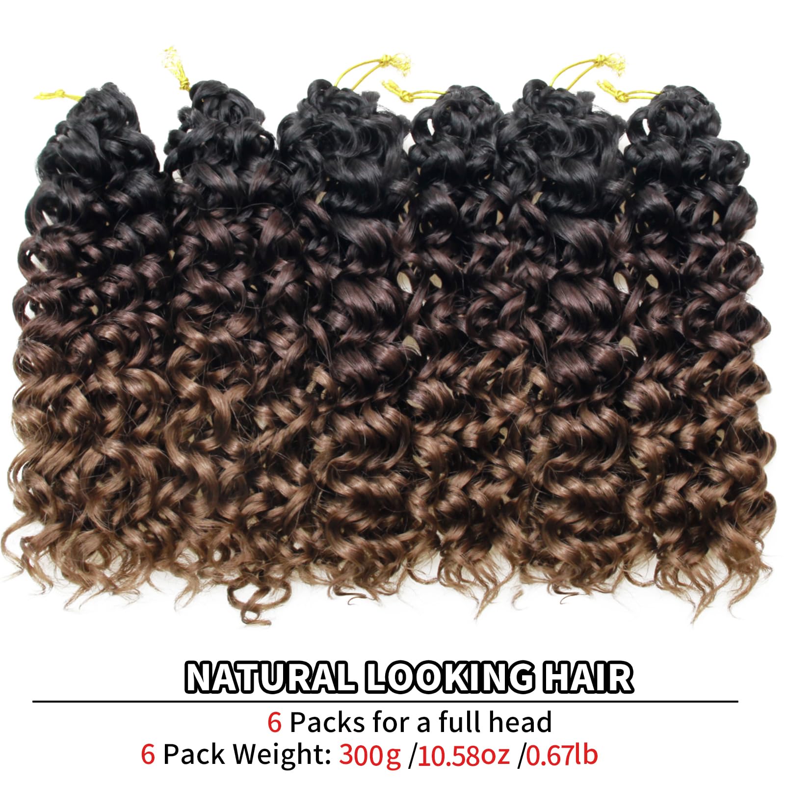 Qrhsuka Gogo Curl Crochet Hair Short Curly Crochet Hair For Women Beach Curl Water Wave Deep Twist Crochet Braids Synthetic Brai