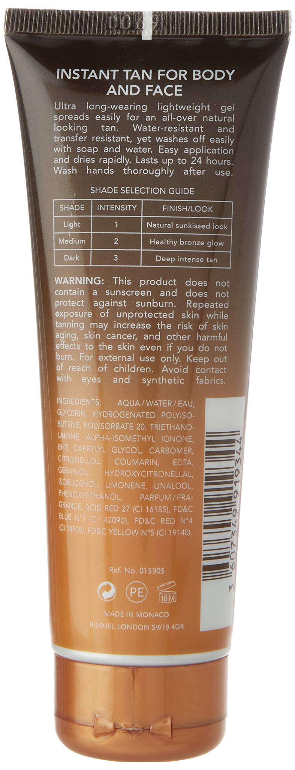 Sunshimmer Water Resistant Instant Tan Wash Off Matte - Medium