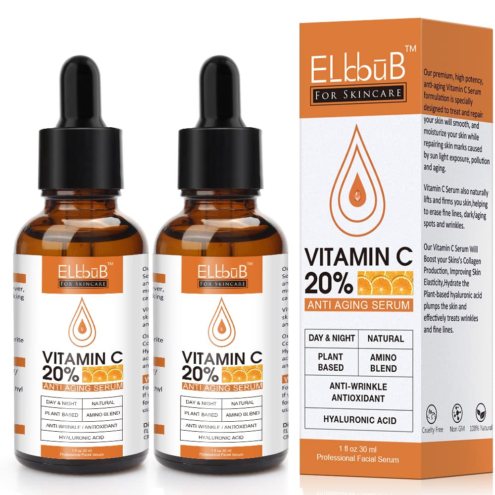 Premium 20% ?????????????? ?? ?????????? - (2PACK) with Hyaluronic Acid, Retinol & Amino Acids - Boost Skin Collagen,Hydrate & P