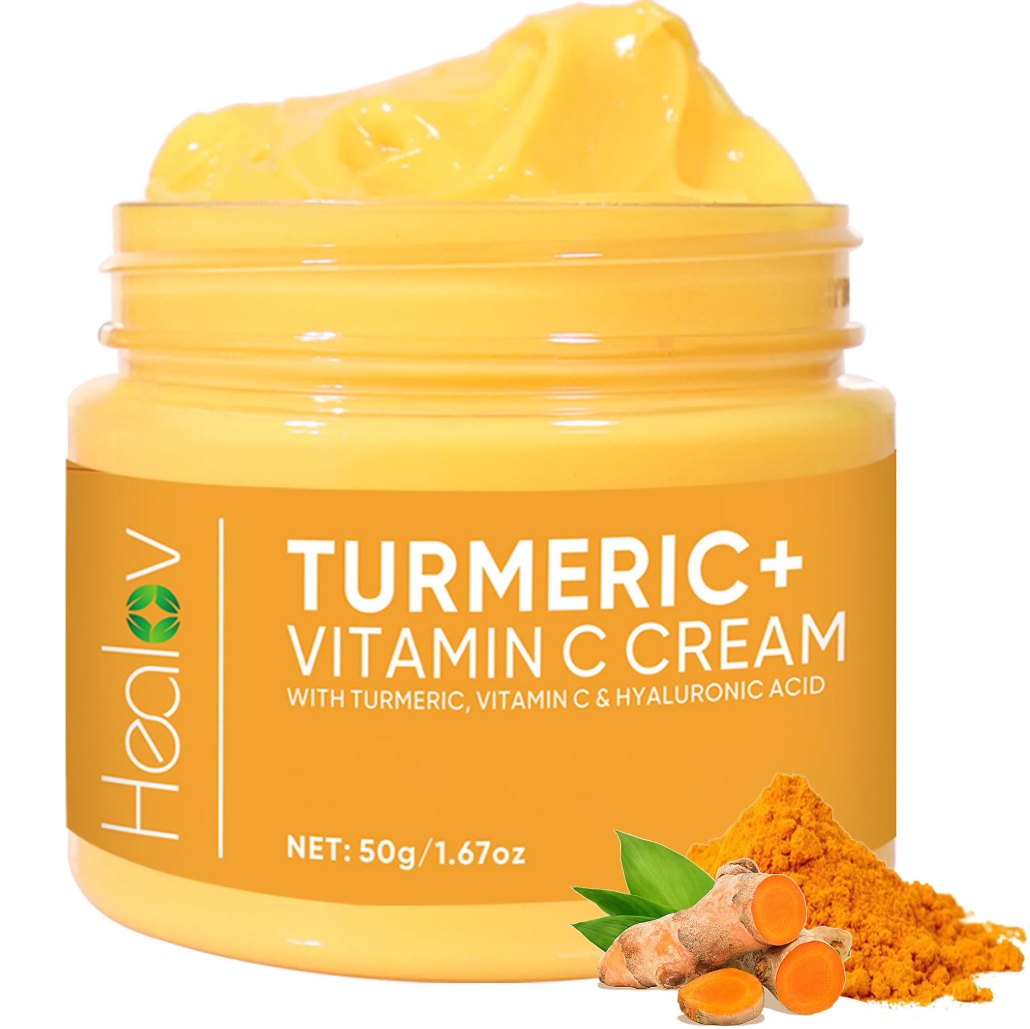 Turmeric Face Cream  Natural Brightening Cream for Dark Spots, Face & Body