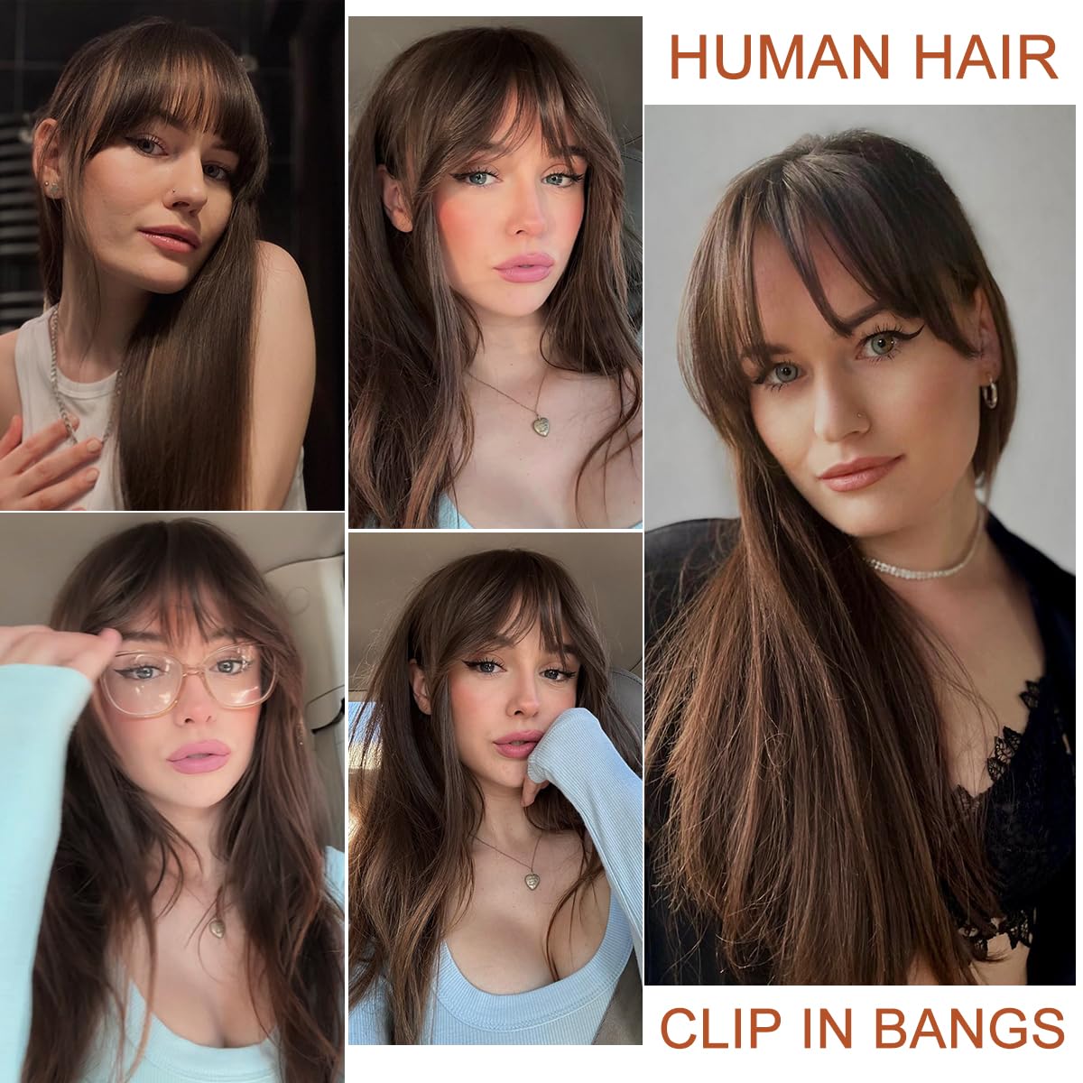 Misney Bangs Hair Clip In Bangs Real Human Hair Extensions Wispy Bangs Fringe With Temples Hairpieces Air Bangs For Women Human