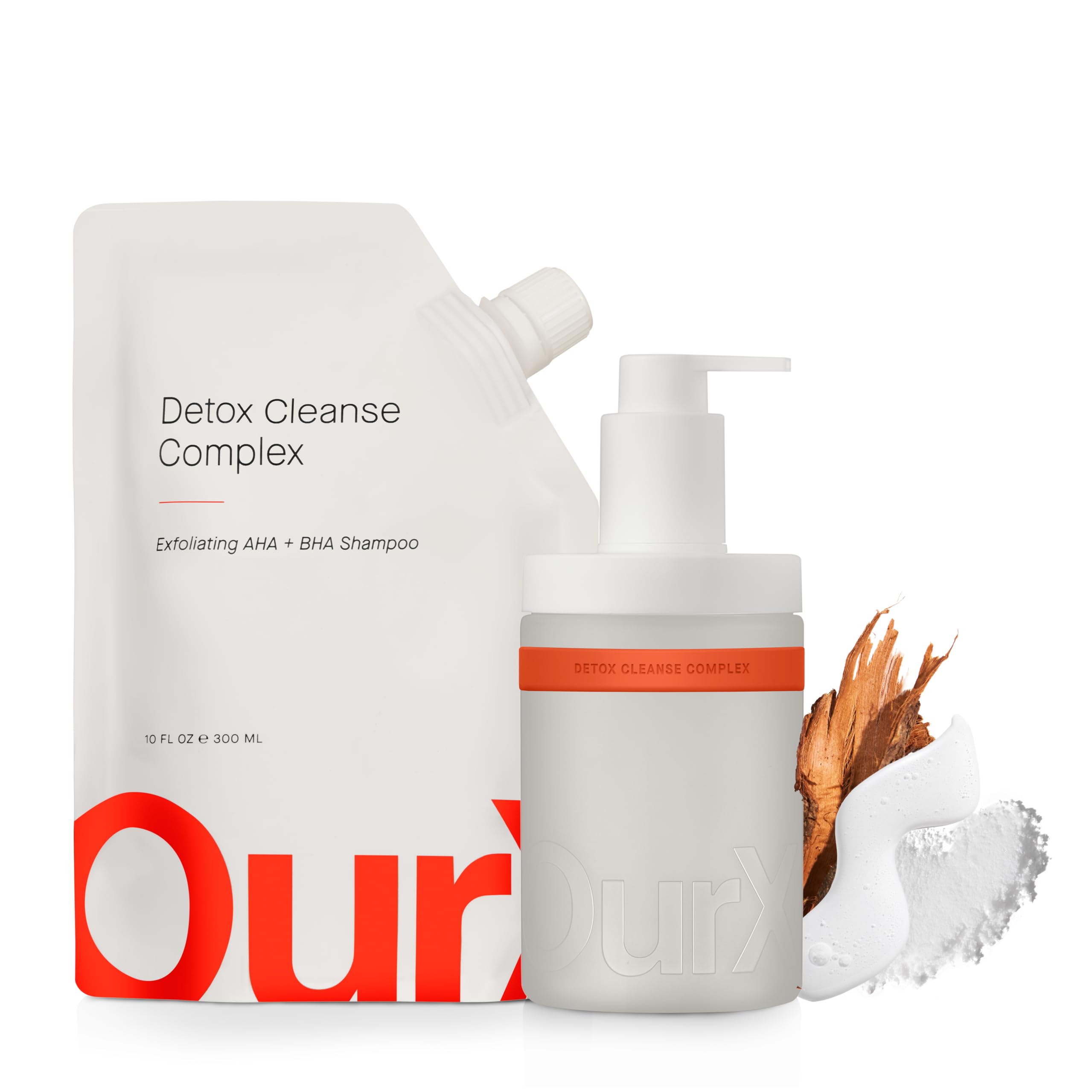 Ourx Clarifying Detox Shampoo - Removes Dirt, Oil, Product & Hard Water - Scalp Build Up Remover - Glycolic Acid & Salicylic Aci