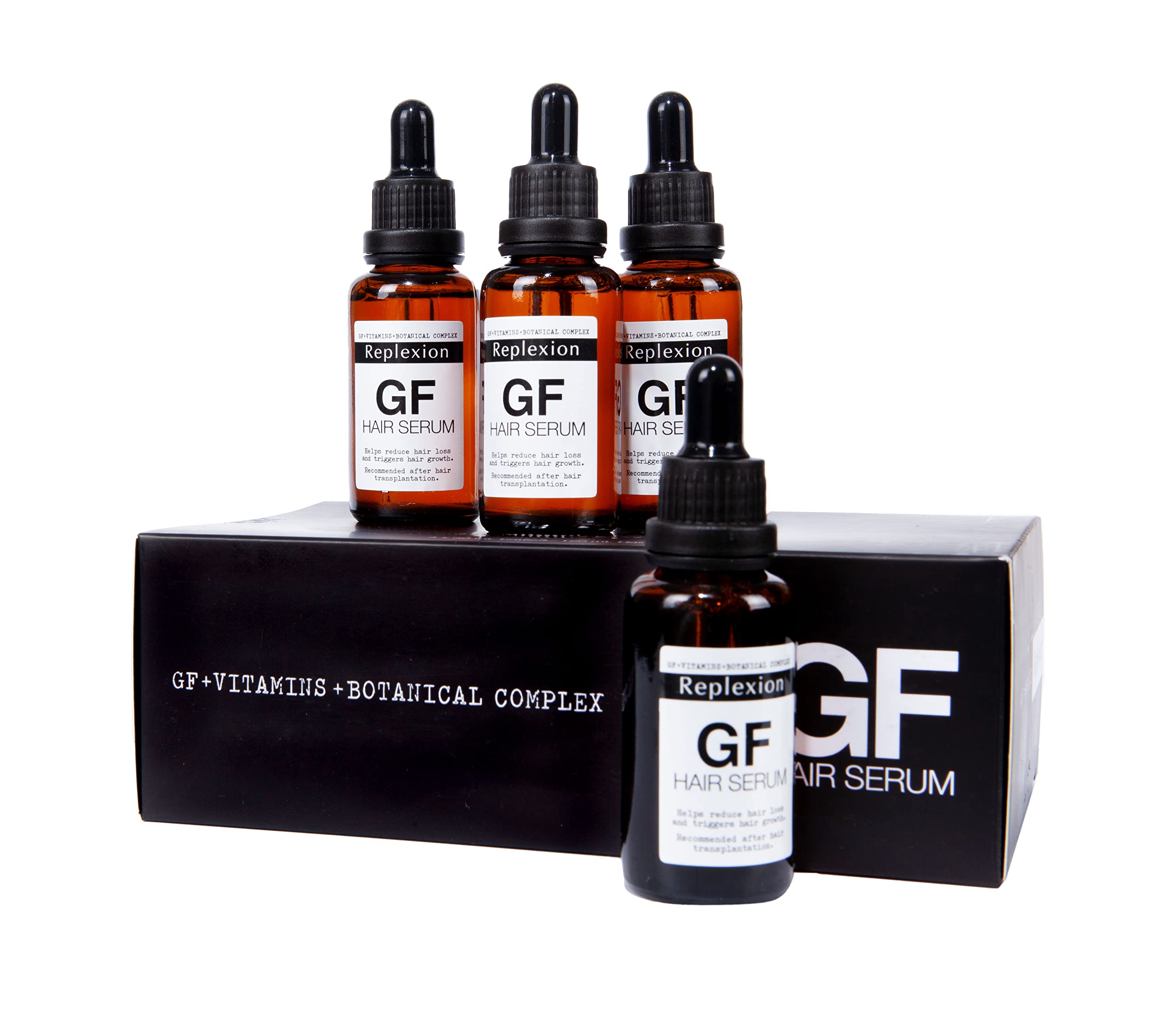 Replexion GF Hair Regrowth Serum Maximum Strength DHT Blocker. Repairs & Stimulates New Follicle Grow Stronger, Thicker, Fuller