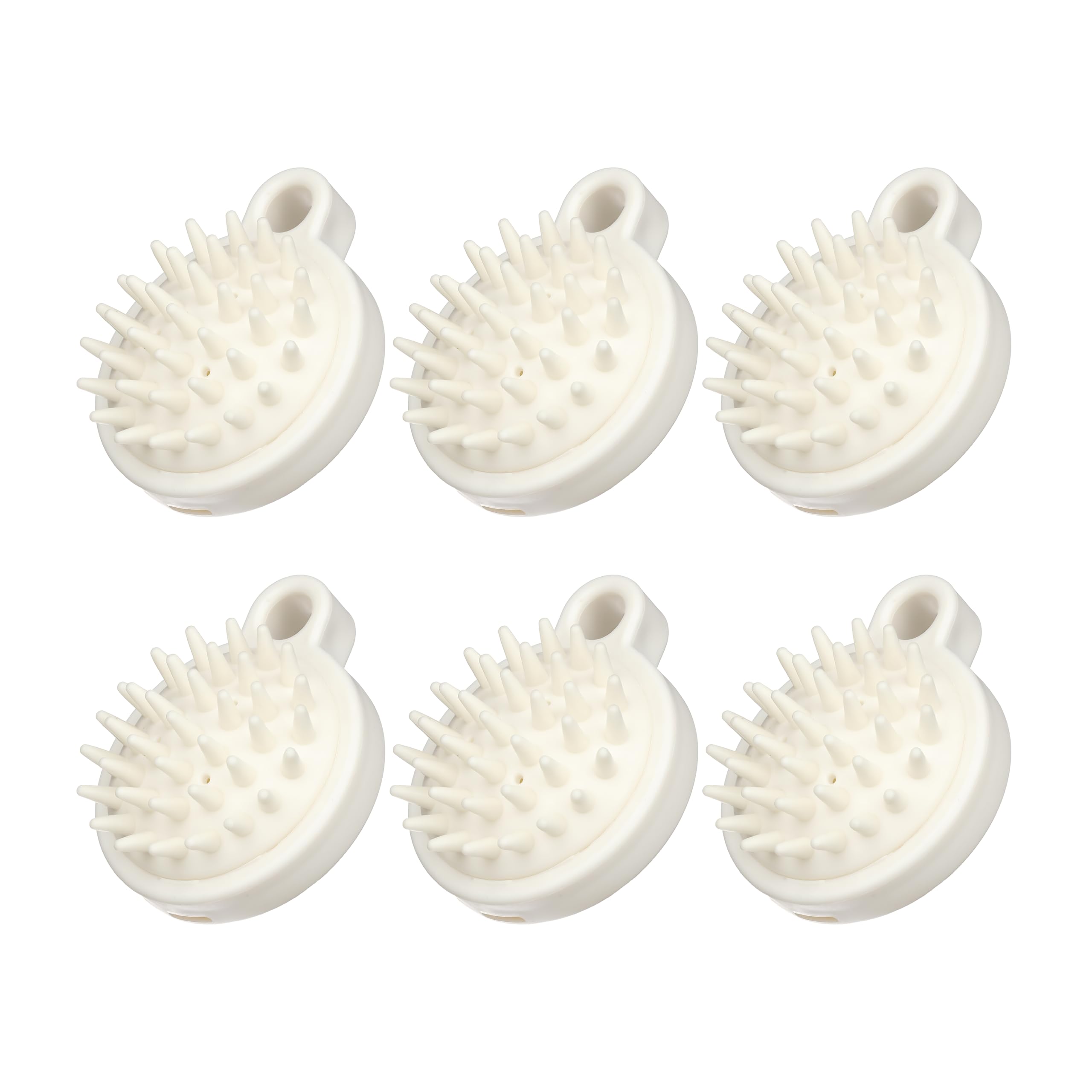 OFXDD Scalp Massager Hair Growth  Scalp Scrubber for Dandruff with Soft & Flexible Bristles  Shampoo Brush for Shower 6 Pcs  